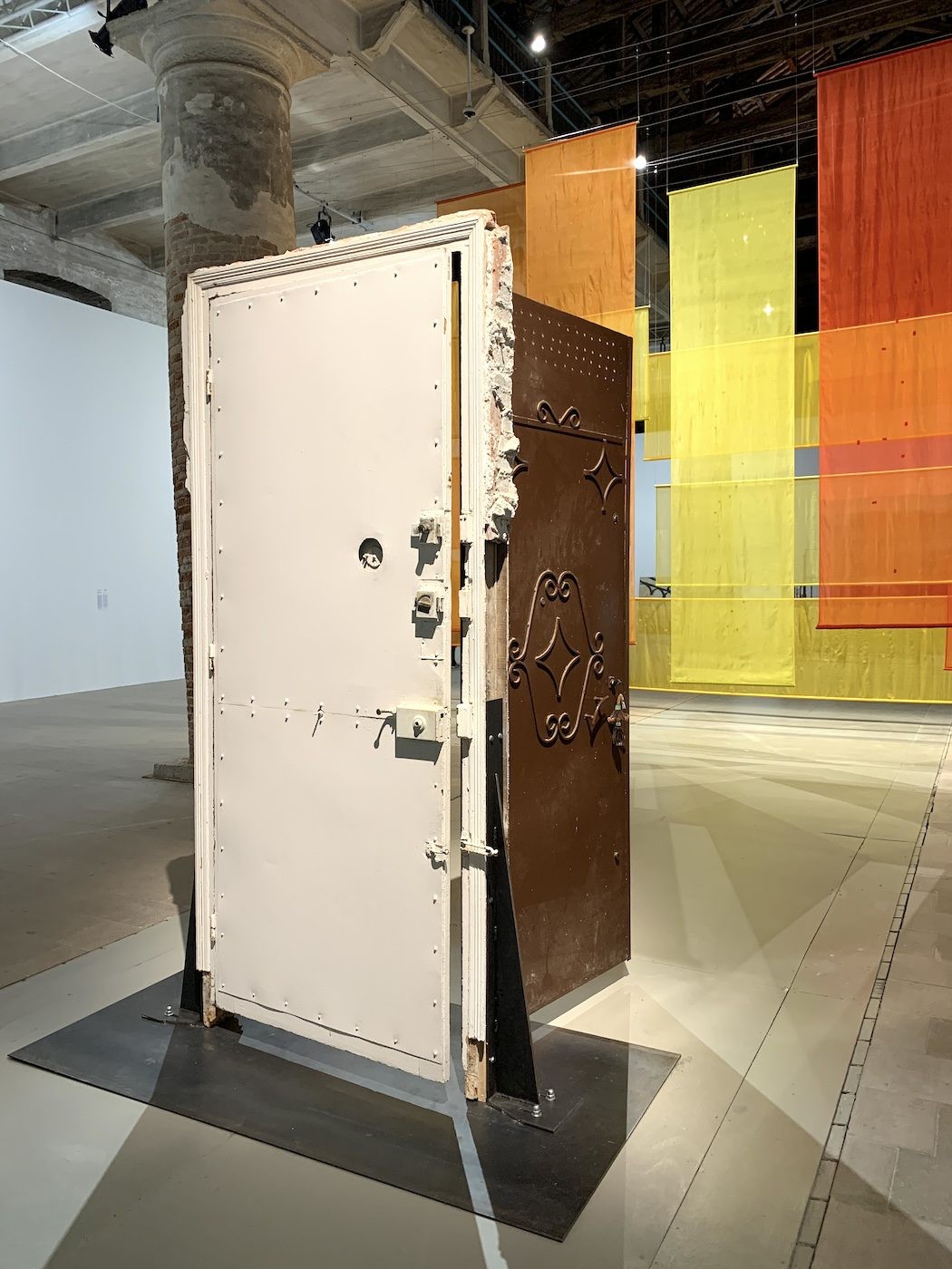 Lydia Ourahmane. Installation View of 60th Venice Biennale „Foreigners Everywhere“ at Arsenale. Photo: C&