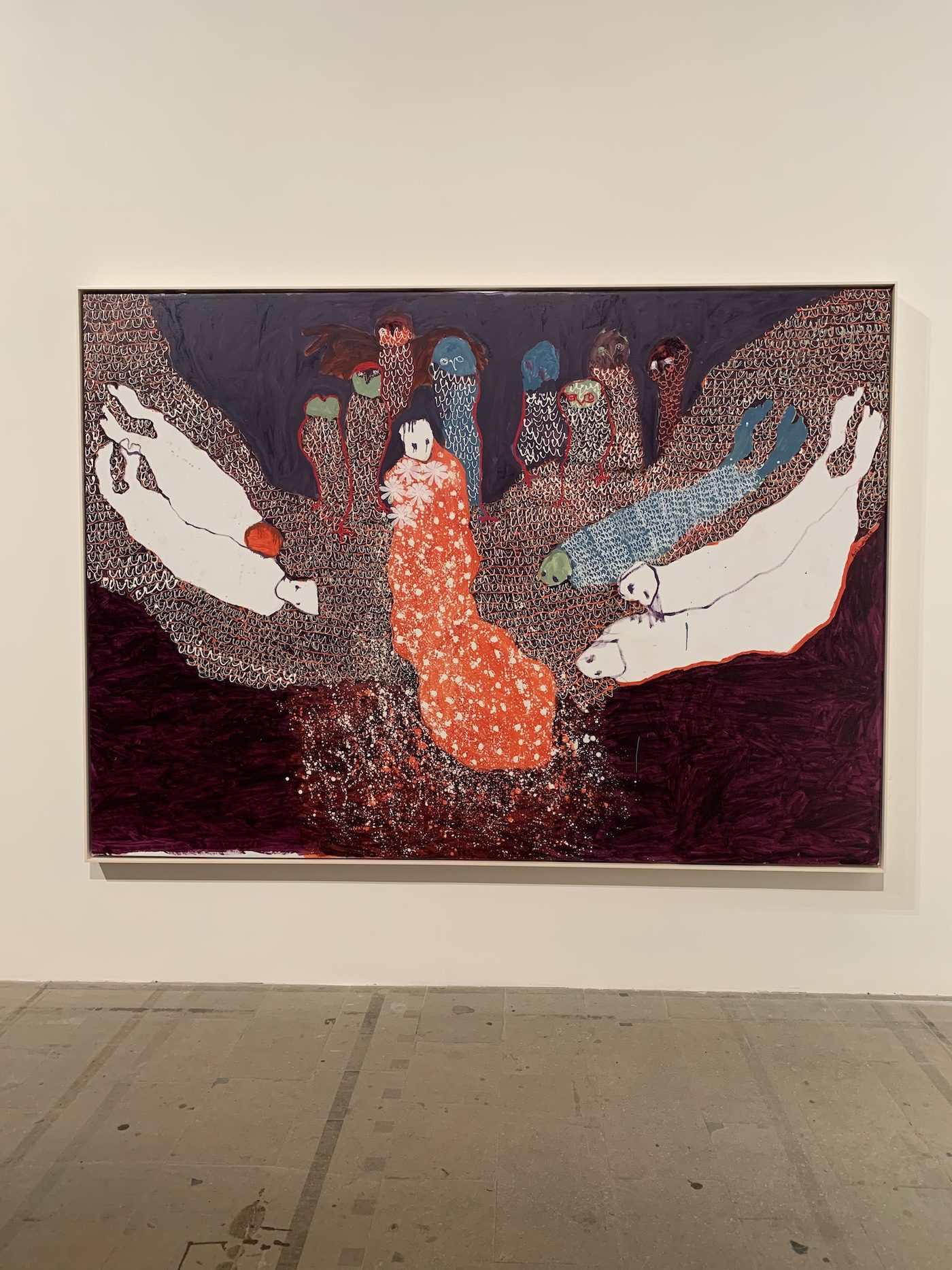 Portia Zvavahera. Installation View of “The Milk of Dreams” at Arsenale. Photo: C&amp;