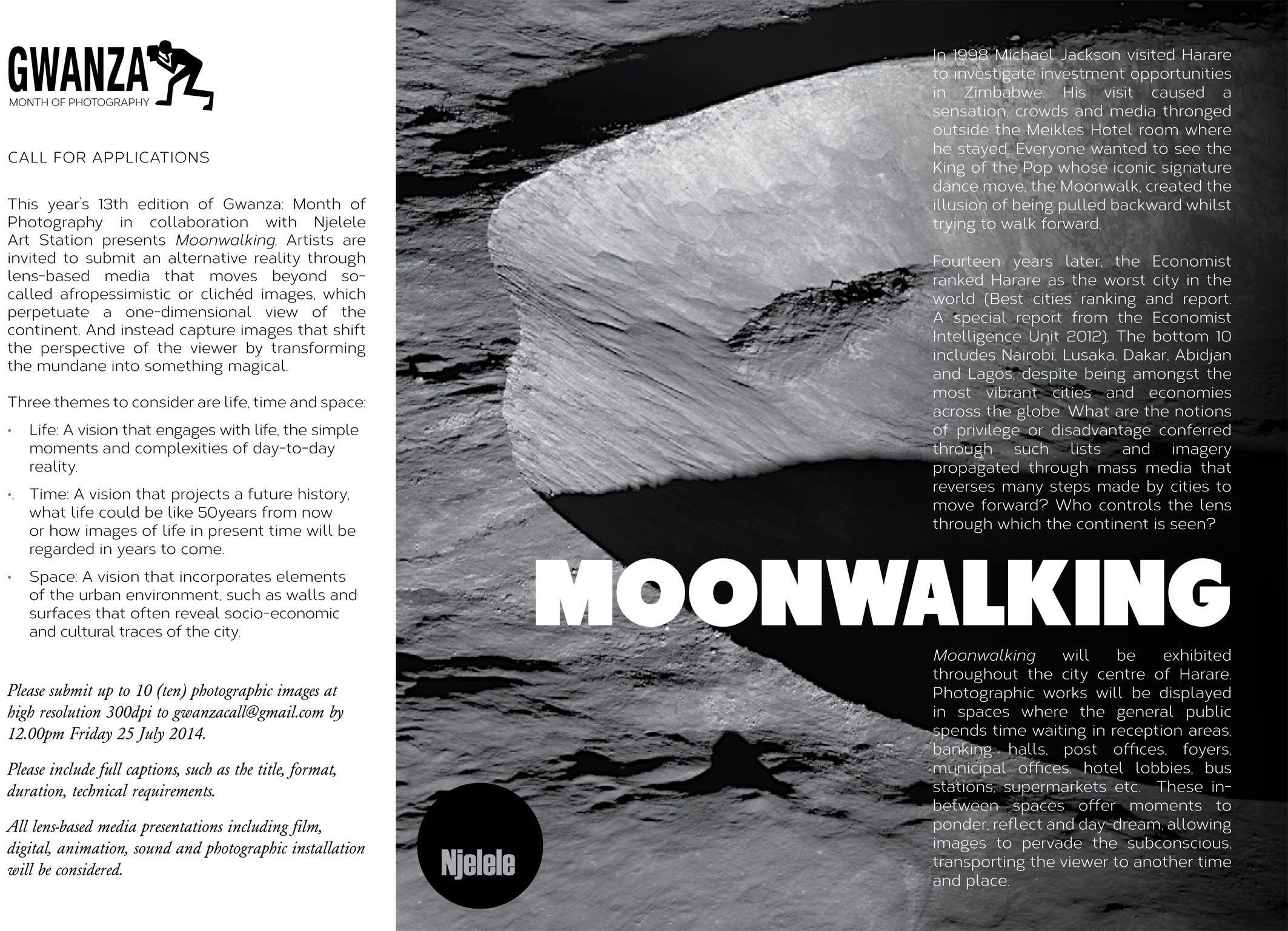 Call For Applications: Gwanza - Month of Photography 2014
