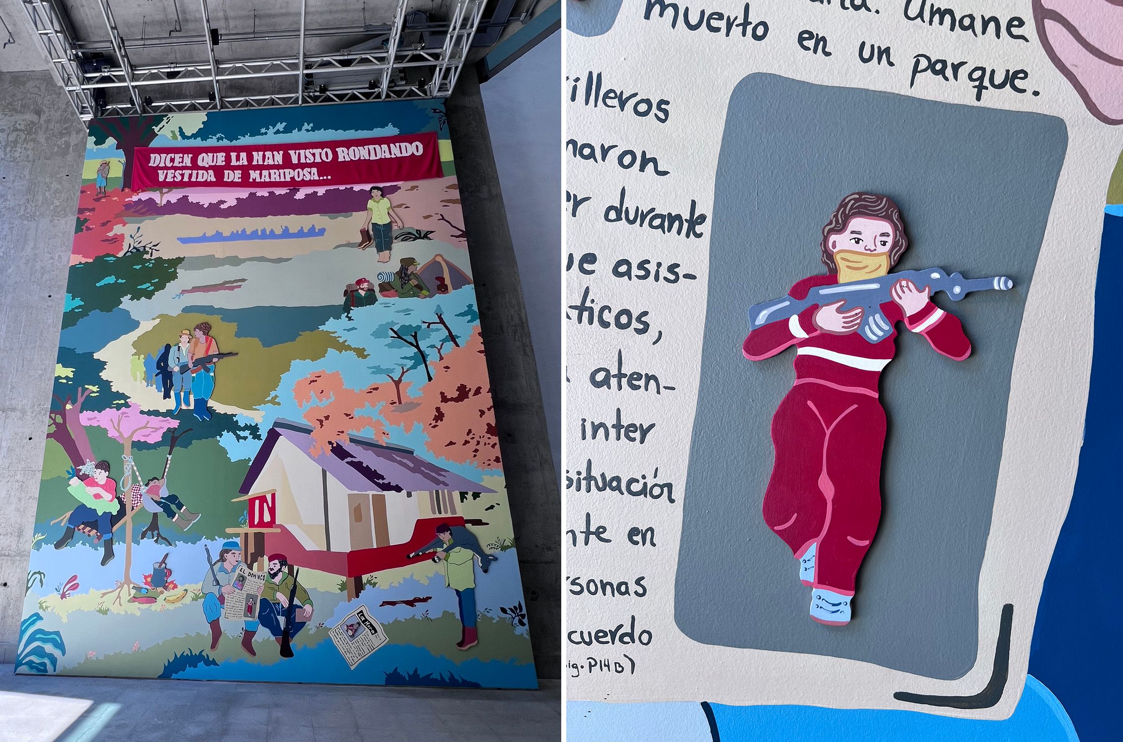 Gabriela Pinilla, Guerrillera, montaña, compañera (Guerilla, mountain, companion), Sesc_Videobrasil Biennial, 2023. Photo: Eduardo Nasi