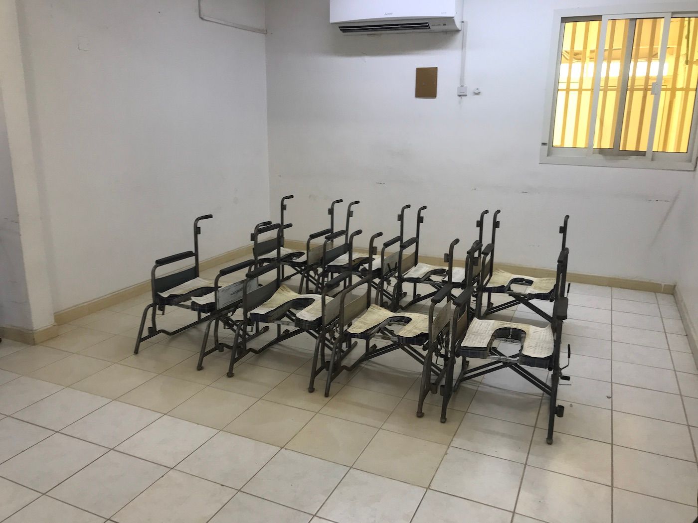 Ibrahim Mahama, Sunshine Day, 2022. Installation view at Sharjah Biennial 15. Photo: C&.
