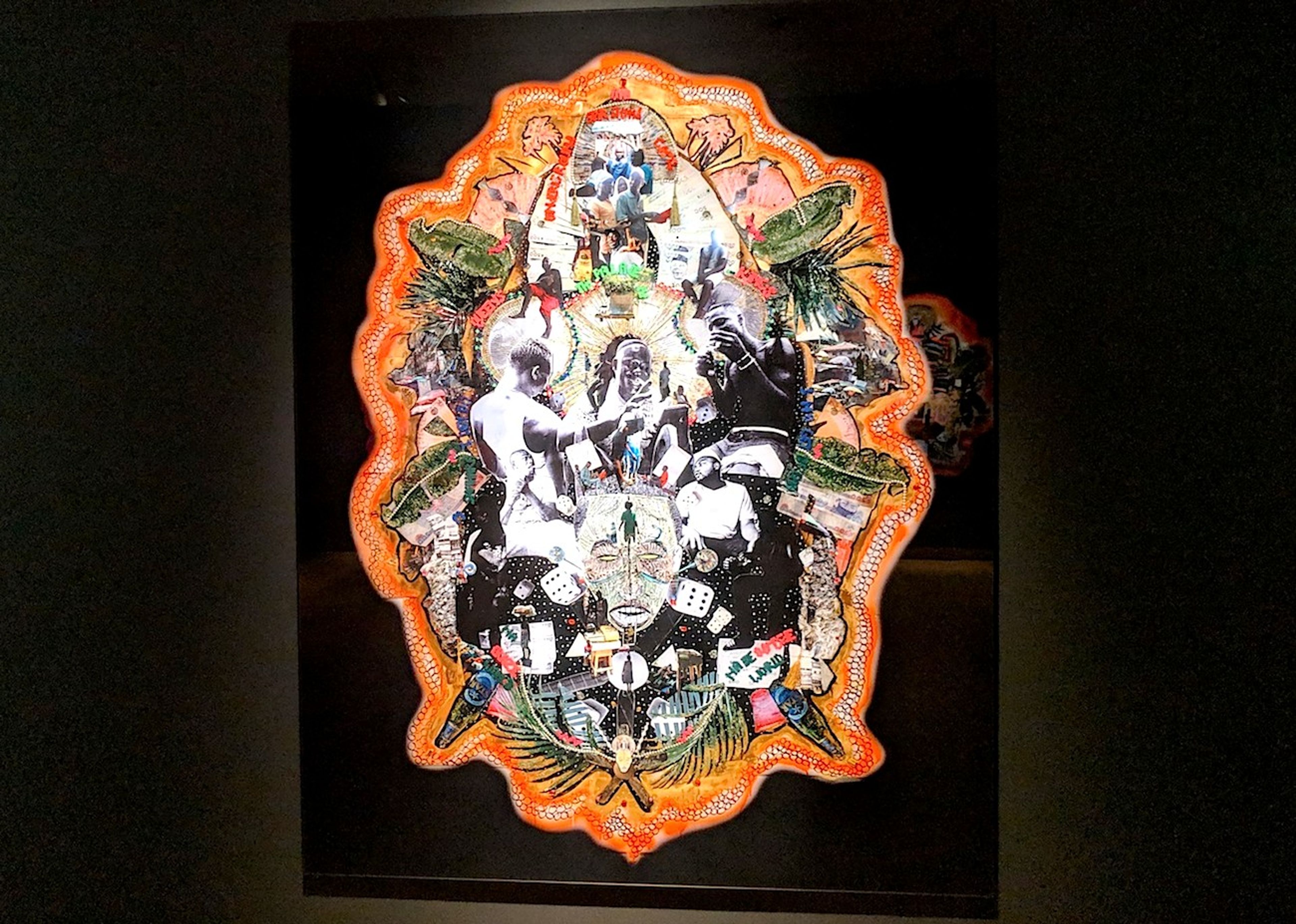 Raquel van Haver, A Shine of a Deity L´enyin ise aye lo Ku, 2018. Collage in photo