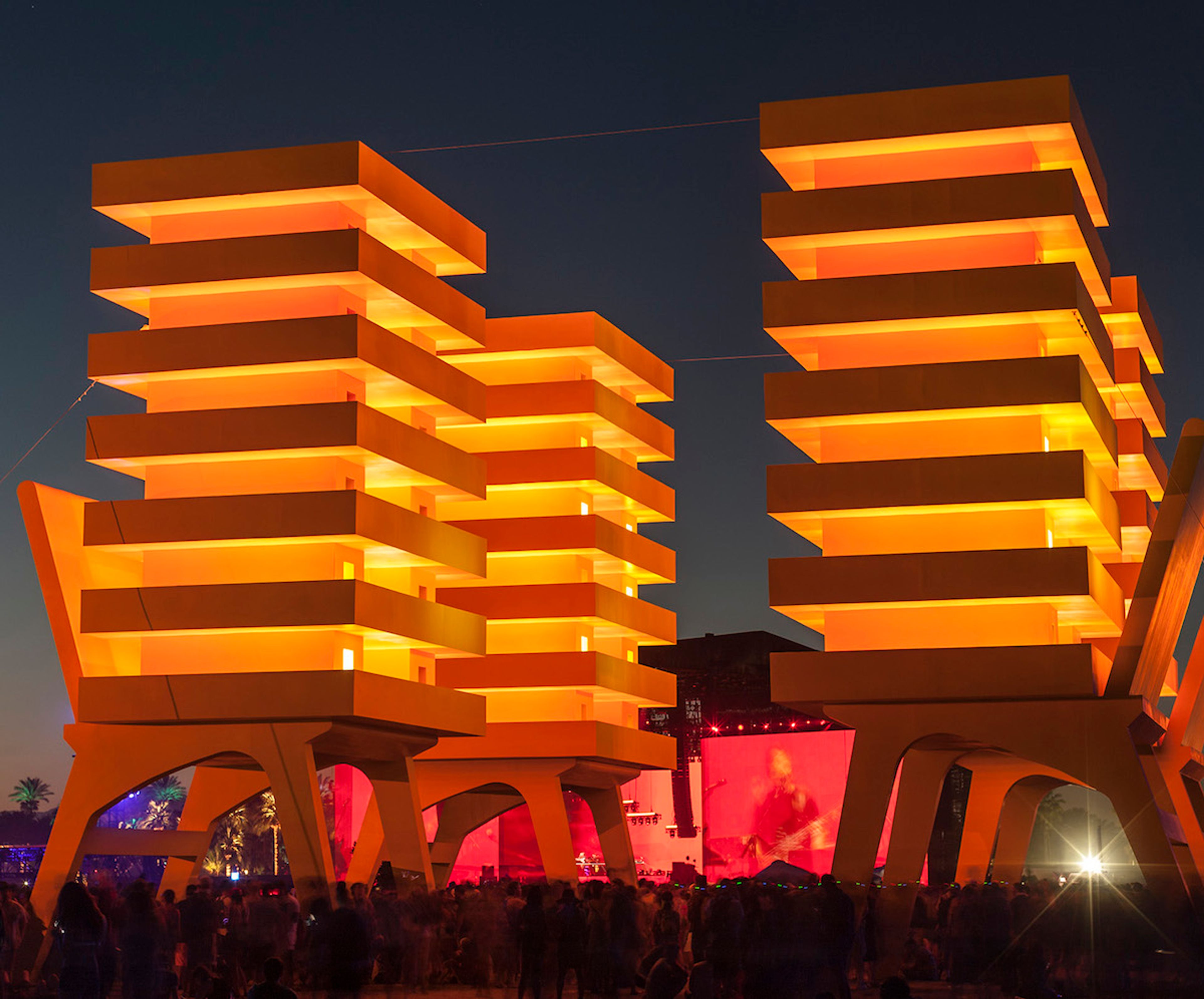Alexandre Arrechea, Katrina Chairs, Coachella Festival 2016. Courtesy of the artist.