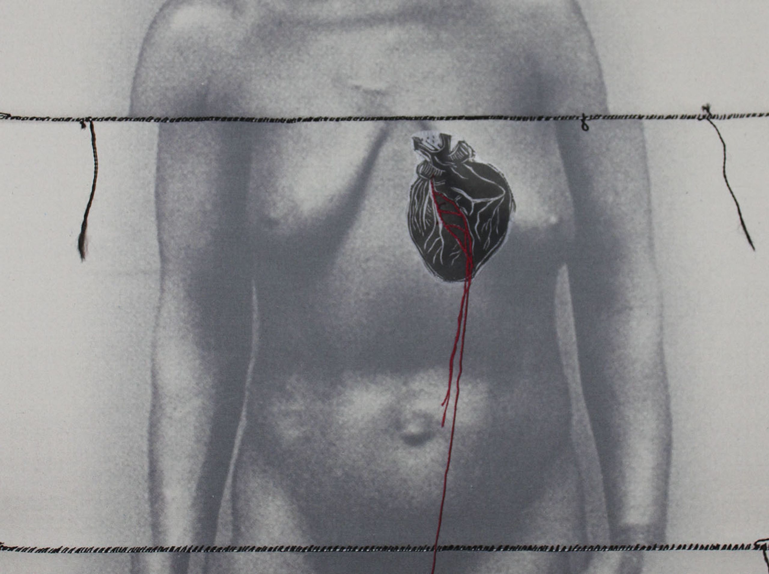 Rosana Paulino, Detail of “Settlement”, 2013. Private collection. Photo: Isabella Matheus / Pinacoteca.