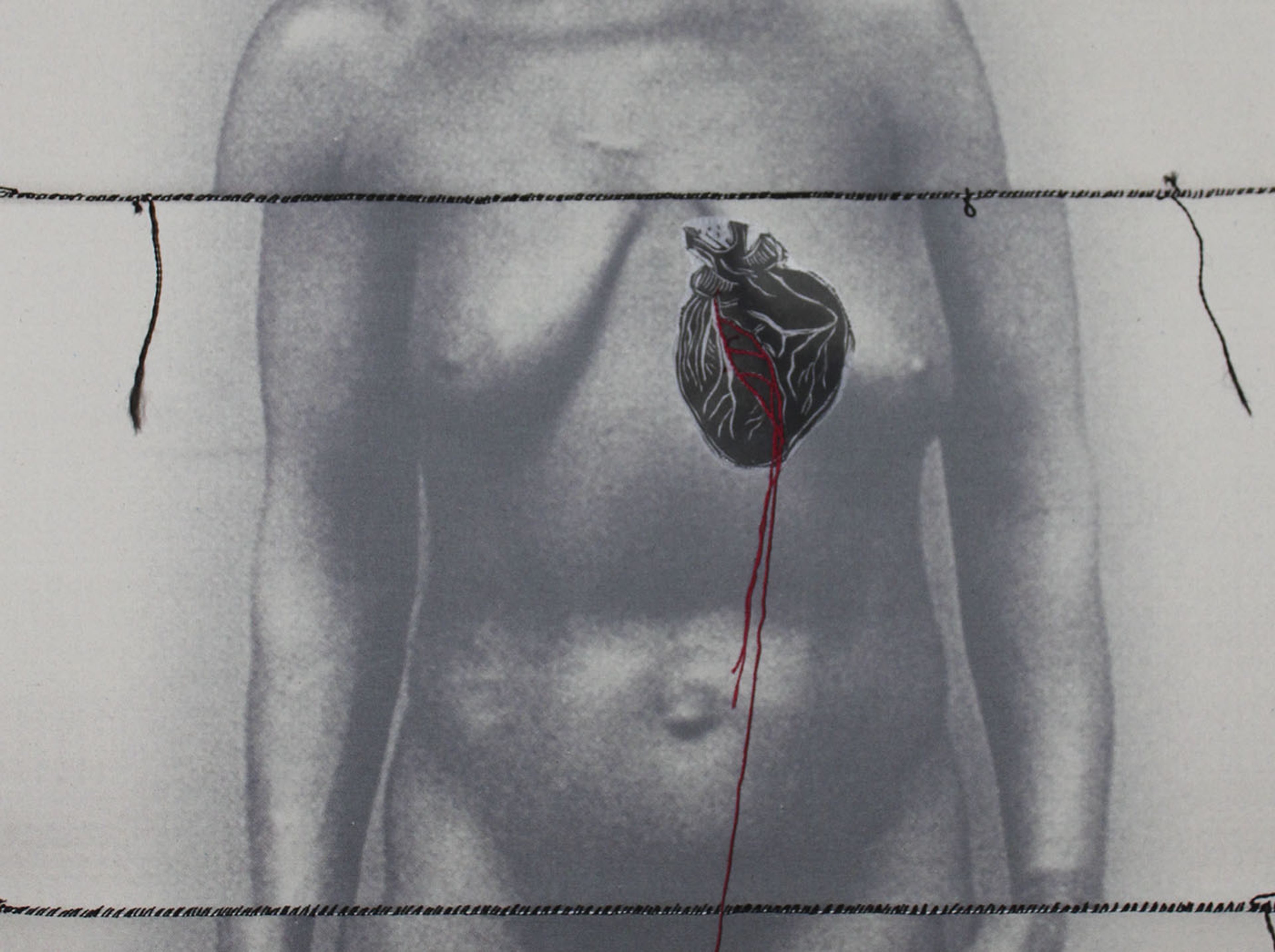 Rosana Paulino, Detail of “Settlement”, 2013. Private collection. Photo: Isabella Matheus / Pinacoteca.