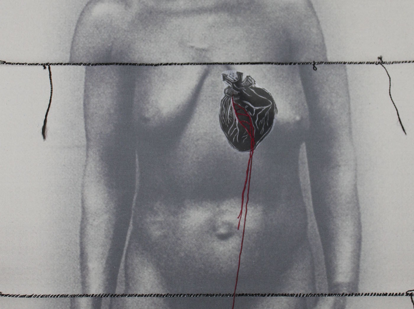 Rosana Paulino, Detail of “Settlement”, 2013. Private collection. Photo: Isabella Matheus / Pinacoteca.