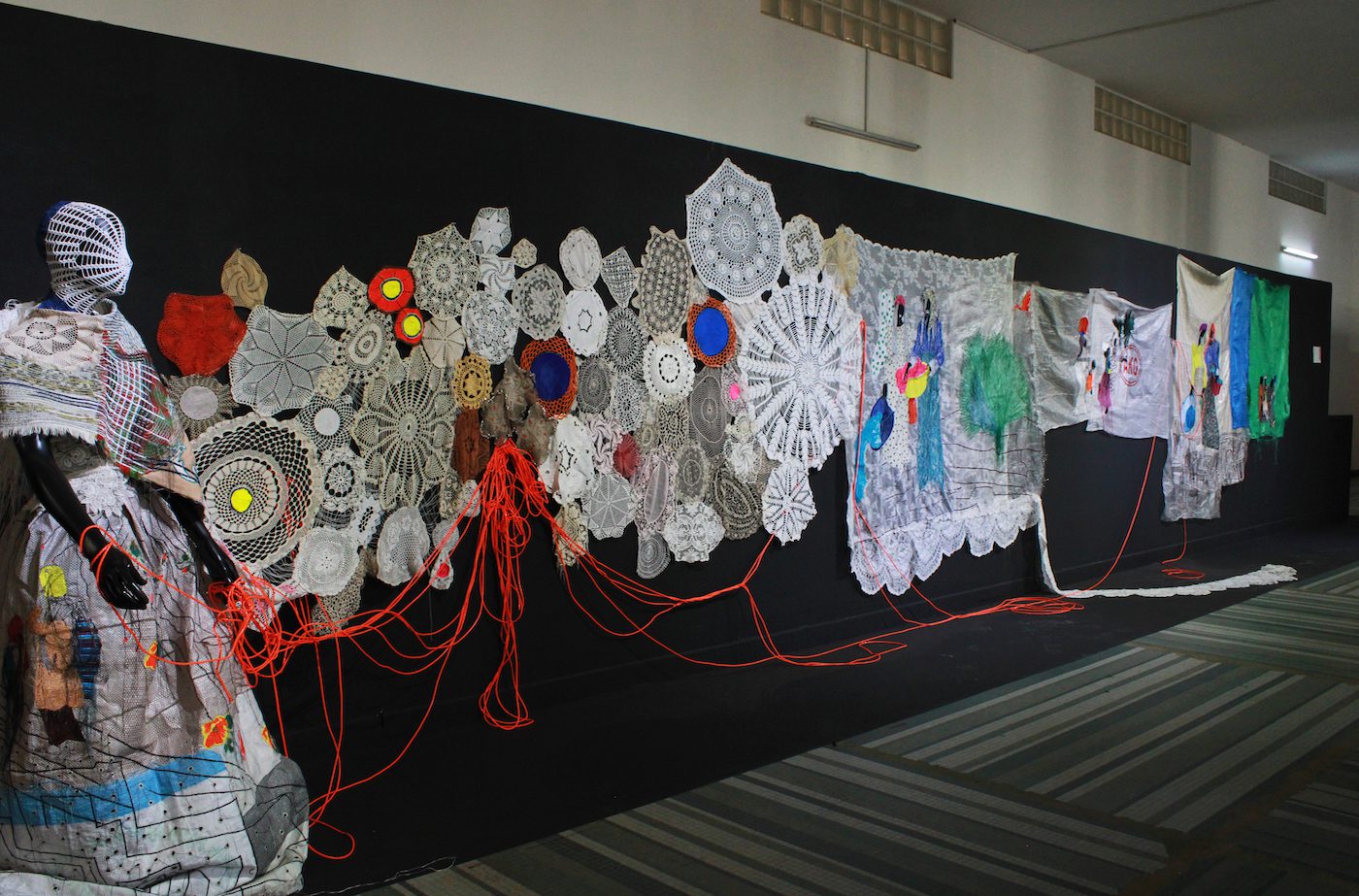 Mzwandile Buthelezi, Installation View at the 14th Dakar Biennale, 2022. Photo: Roseline Olang’ Odhiambo