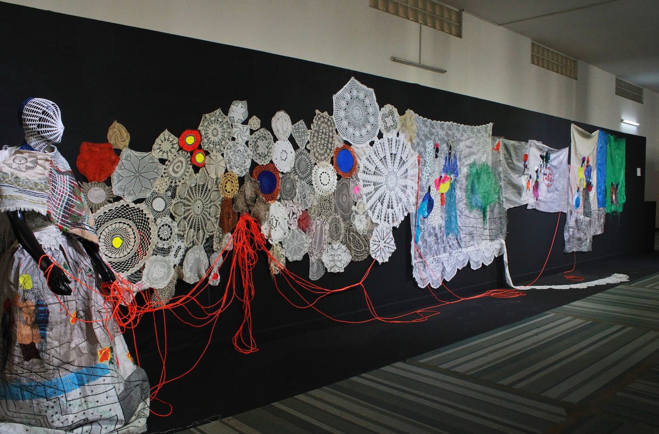 Mzwandile Buthelezi, Installation View at the 14th Dakar Biennale, 2022. Photo: Roseline Olang’ Odhiambo