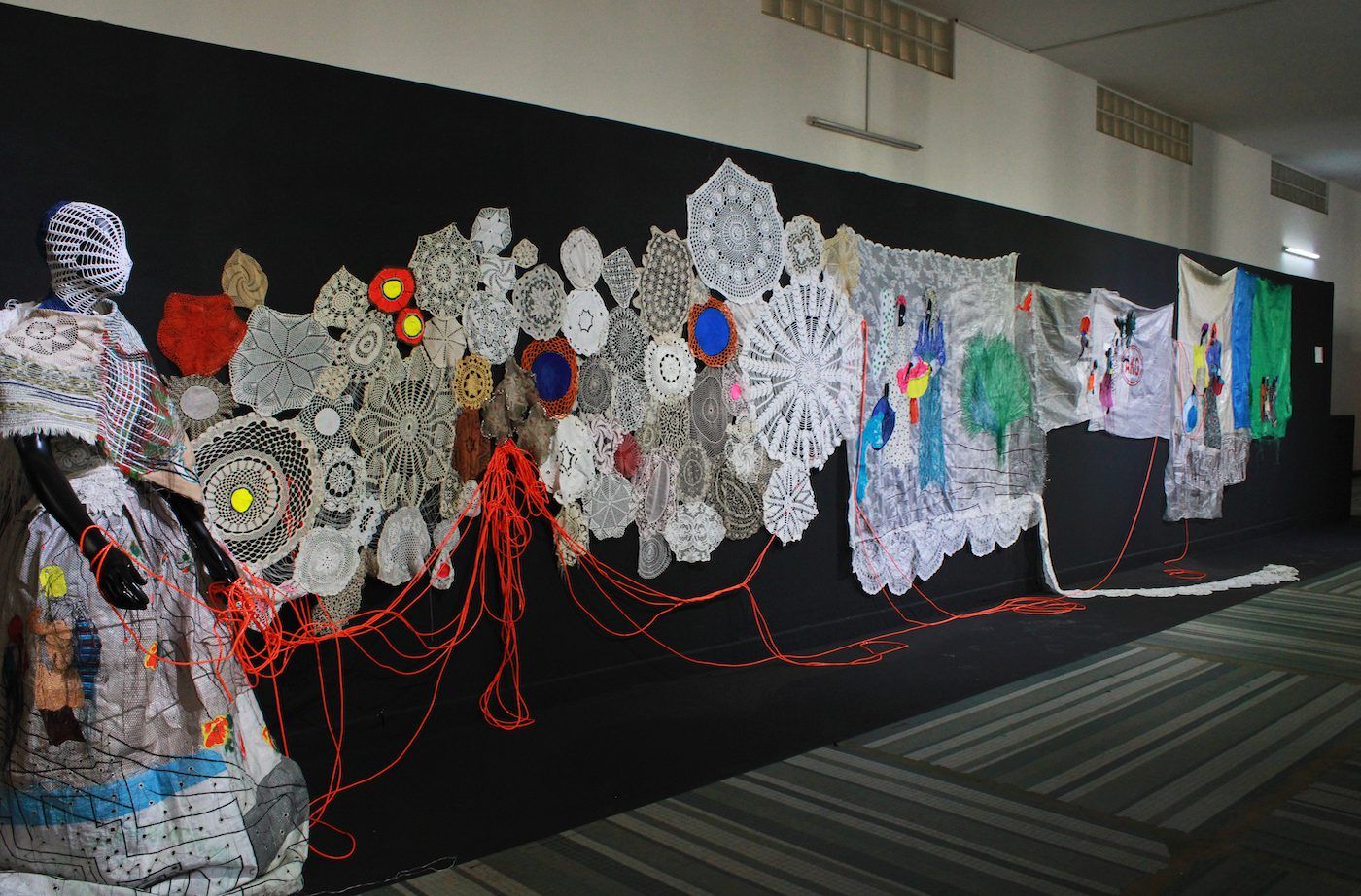 Mzwandile Buthelezi, Installation View at the 14th Dakar Biennale, 2022. Photo: Roseline Olang’ Odhiambo