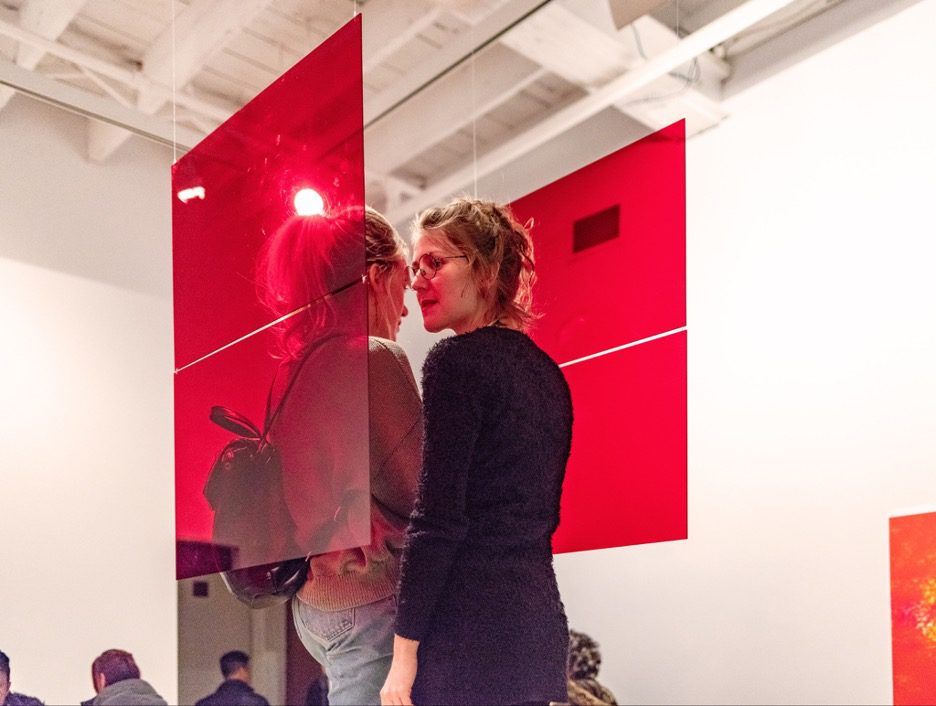 Kosisochukwu Nnebe, Installation view at I want you to know I am hiding something from you / since what I am is uncontainable. Artexte, Montreal, Canada. 2022. Courtesy of the artist.