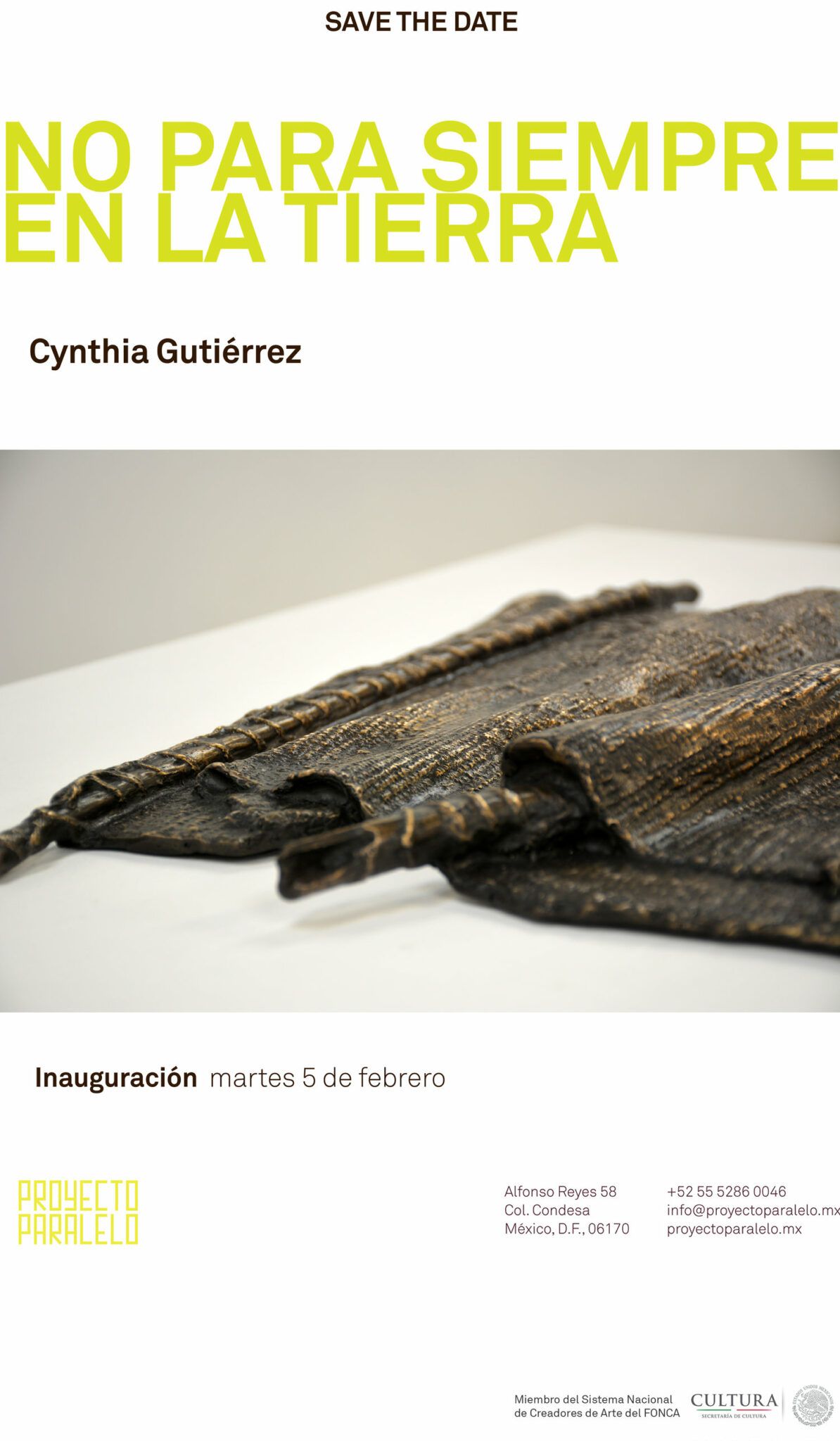 No para siempre en la tierra