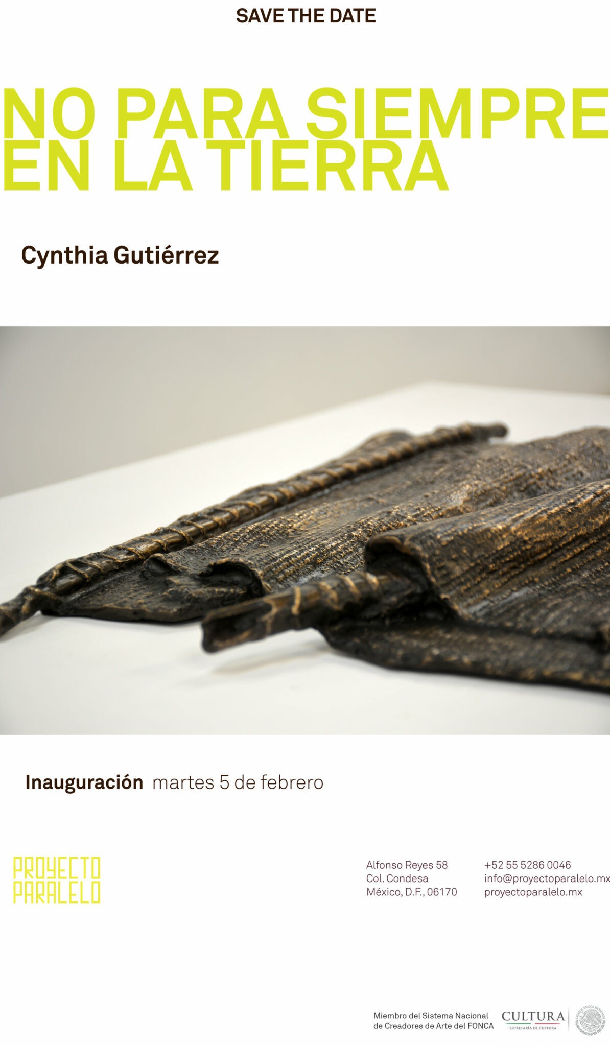 No para siempre en la tierra