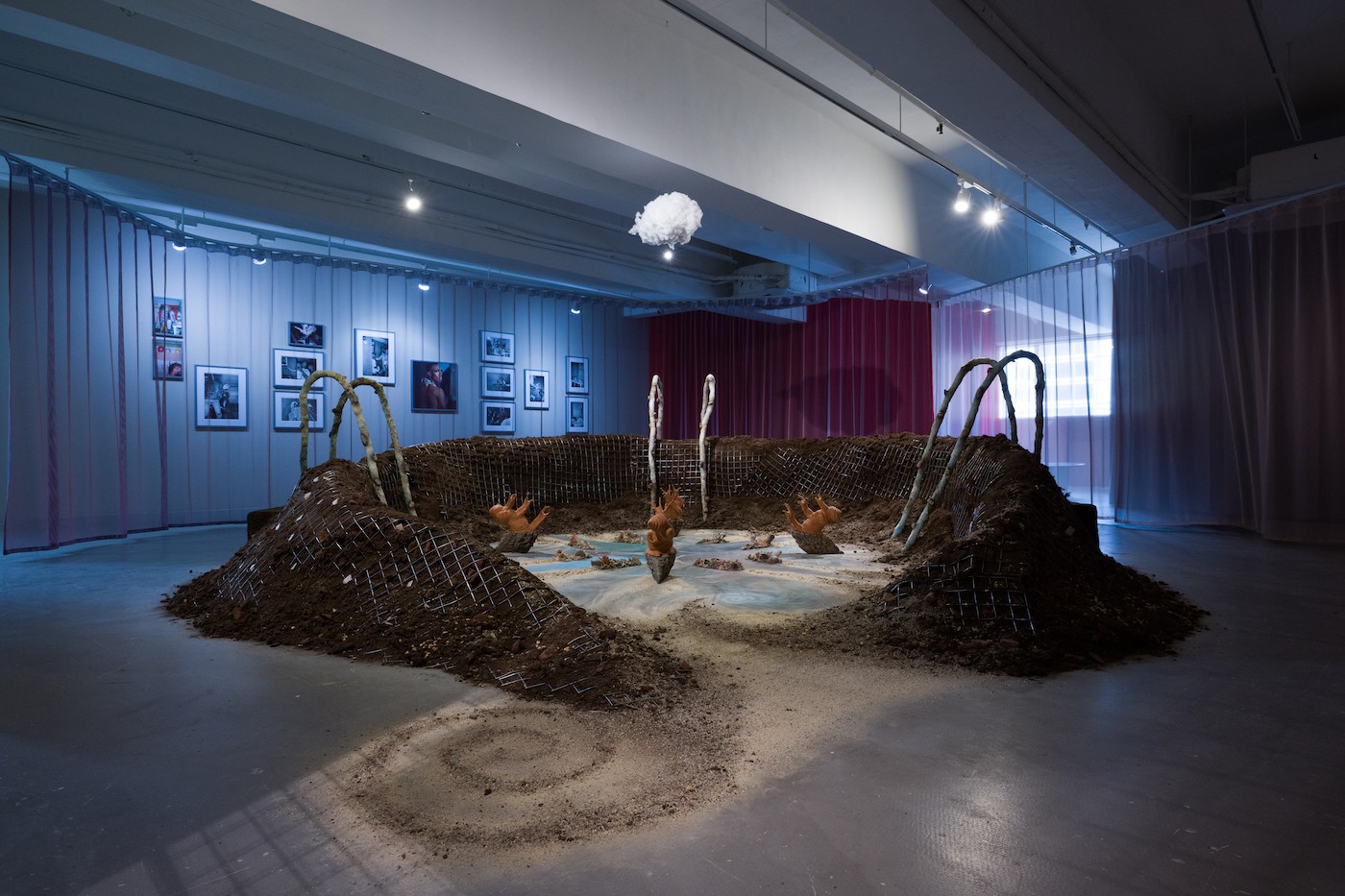 Installation View of “While we are embattled” at Para Site Hong Kong, on view from 2 Oct – 20 Nov 2022. Photo: by Felix Wong