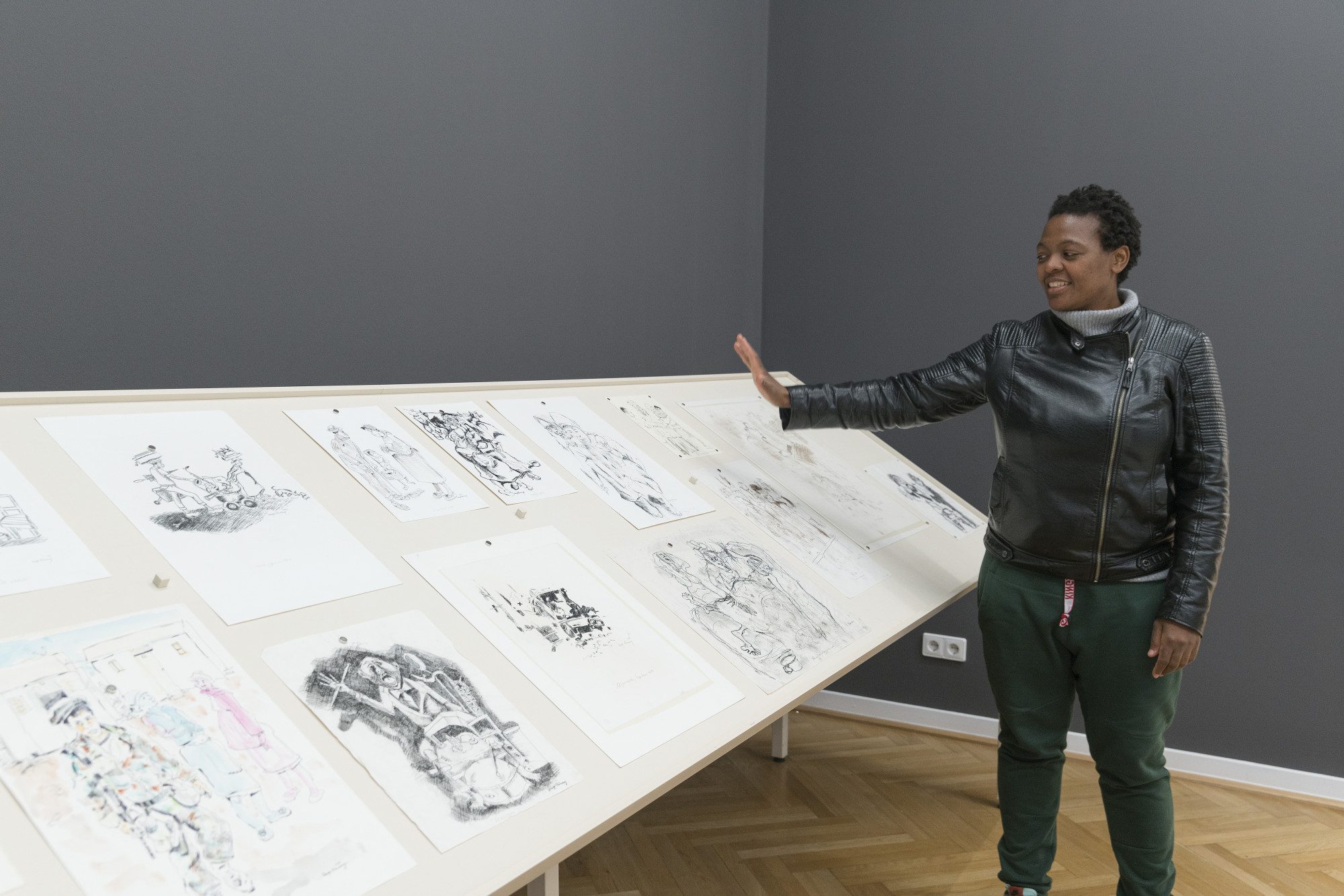 Gabi Ngcobo. A Labour of Love. Weltkulturen Museum 2015. Foto : Wolfgang Guenzel