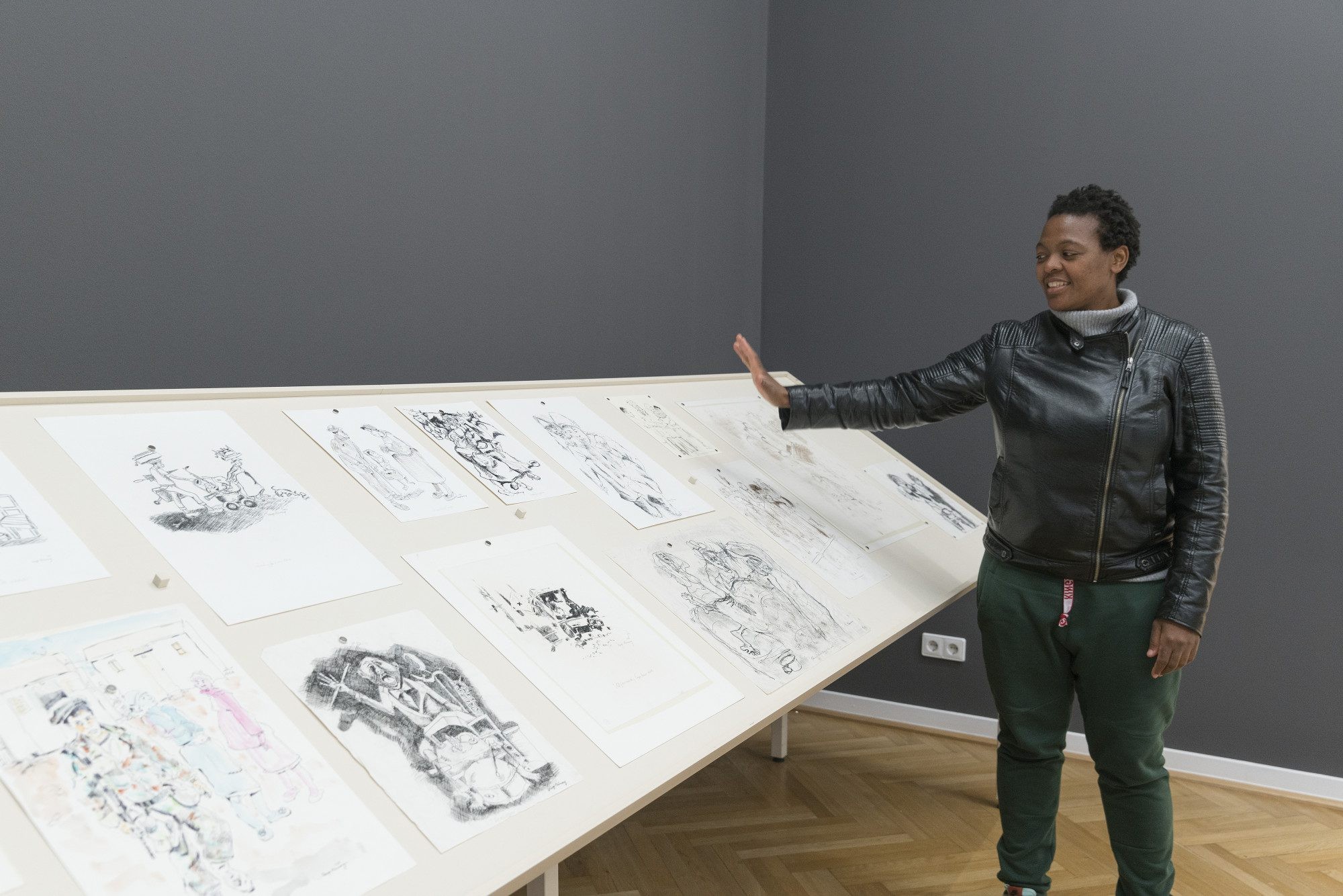 Gabi Ngcobo. A Labour of Love. Weltkulturen Museum 2015. Foto : Wolfgang Guenzel