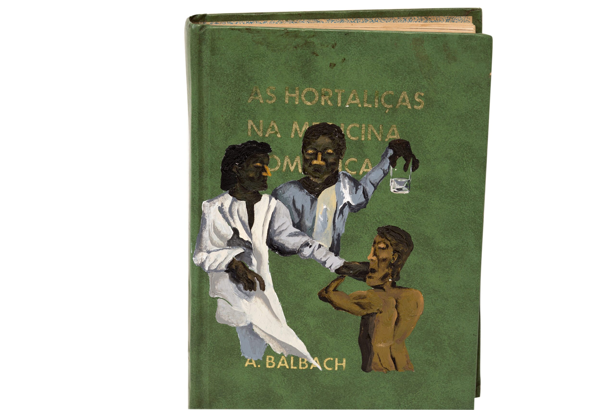 Dalton Paula, Santos Médicos, 2016. Oil on book. Courtesy of the artist