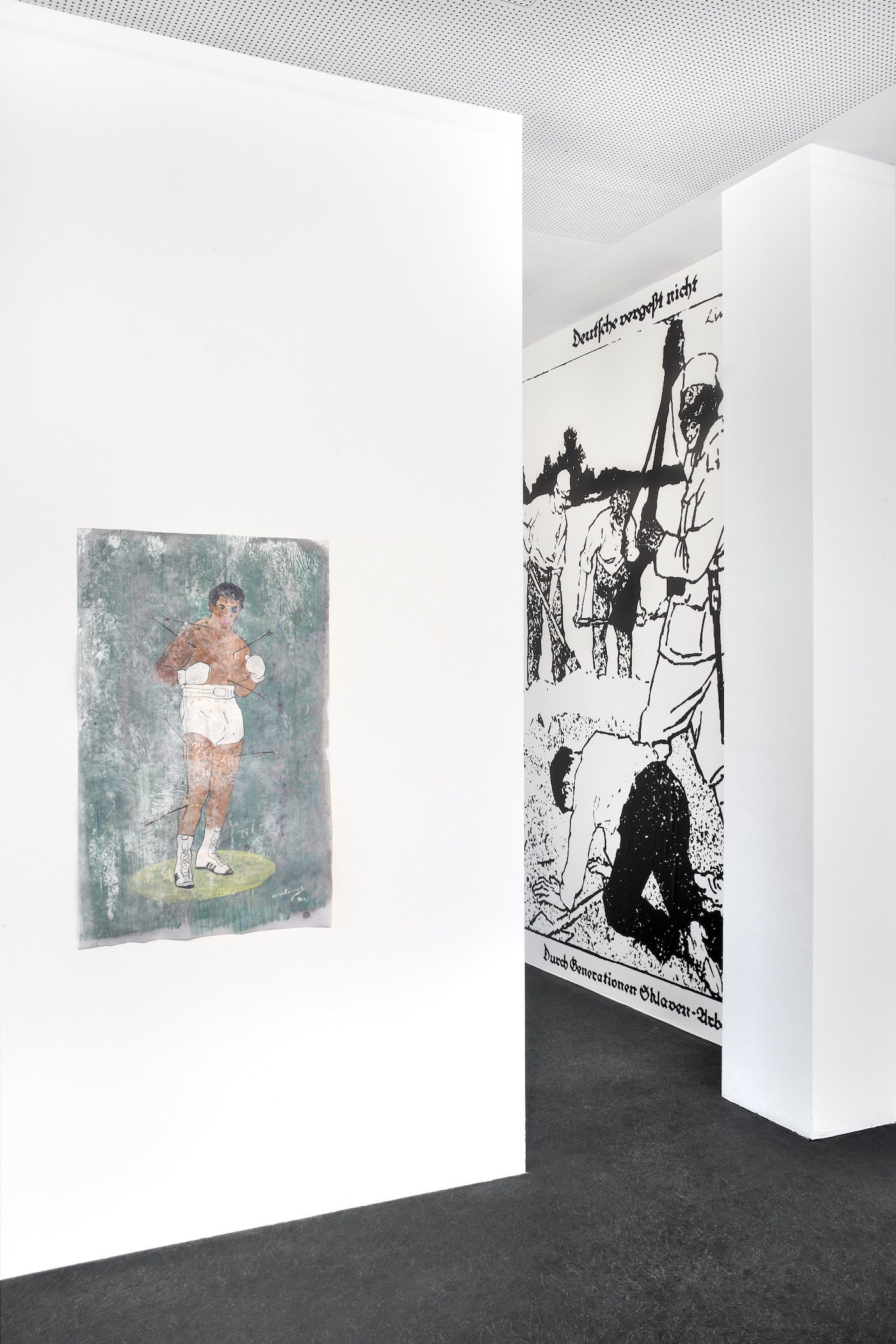 James Gregory Atkinson, ‘6 Friedberg-Chicago’ exhibition view, Dortmunder Kunstverein, 2021/22. Courtesy: the artist, Kai Matussik, Dortmunder Kunstverein. Photo: Jens Franke