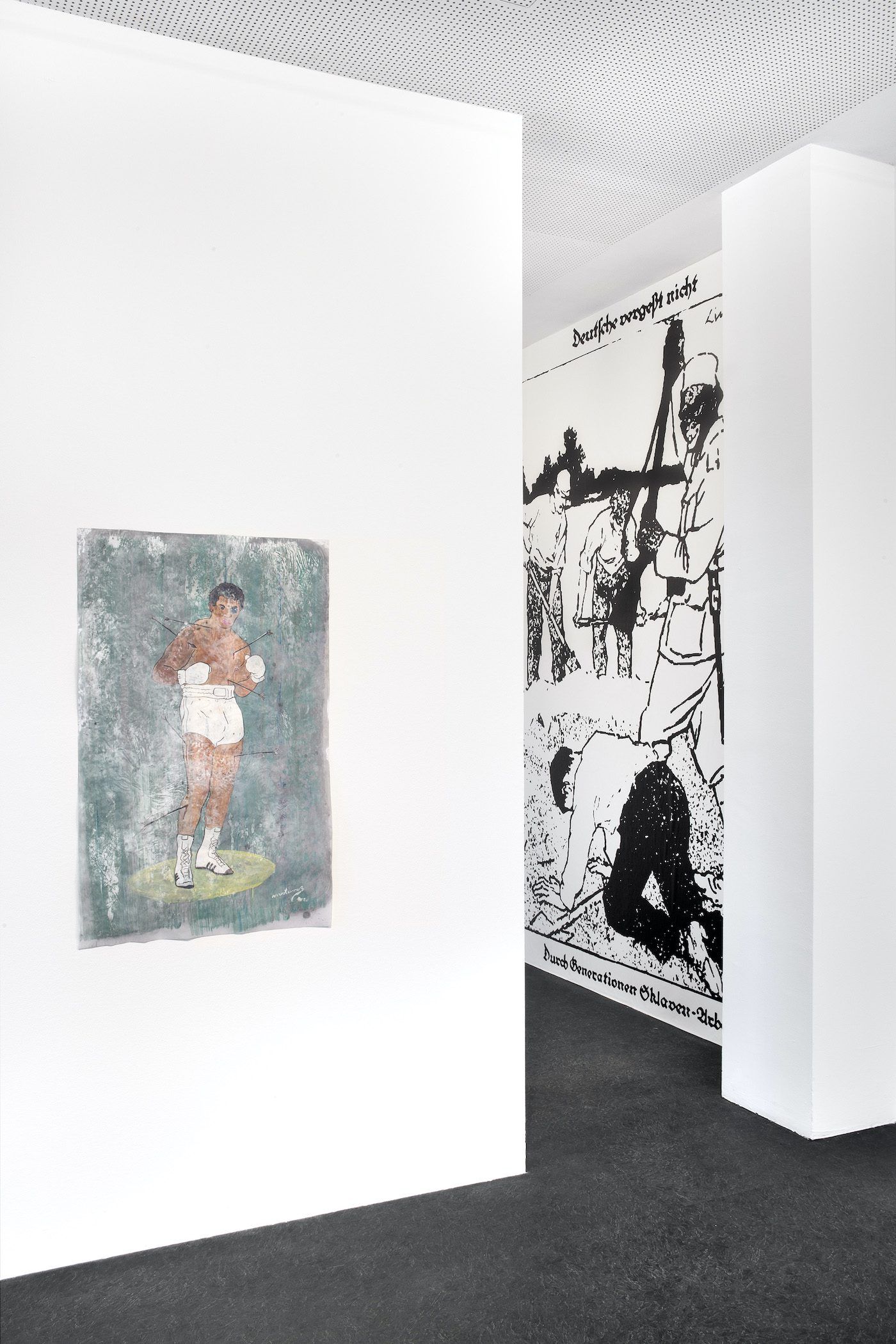 James Gregory Atkinson, ‘6 Friedberg-Chicago’ exhibition view, Dortmunder Kunstverein, 2021/22. Courtesy: the artist, Kai Matussik, Dortmunder Kunstverein. Photo: Jens Franke