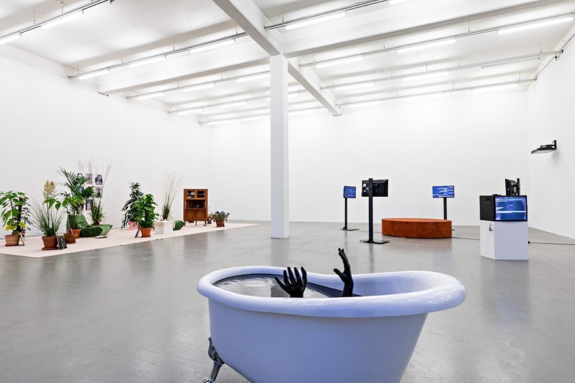 Not Fully Human, Not Human at All, installation view, Kunstverein in Hamburg, 2020, Photo: Fred Dott