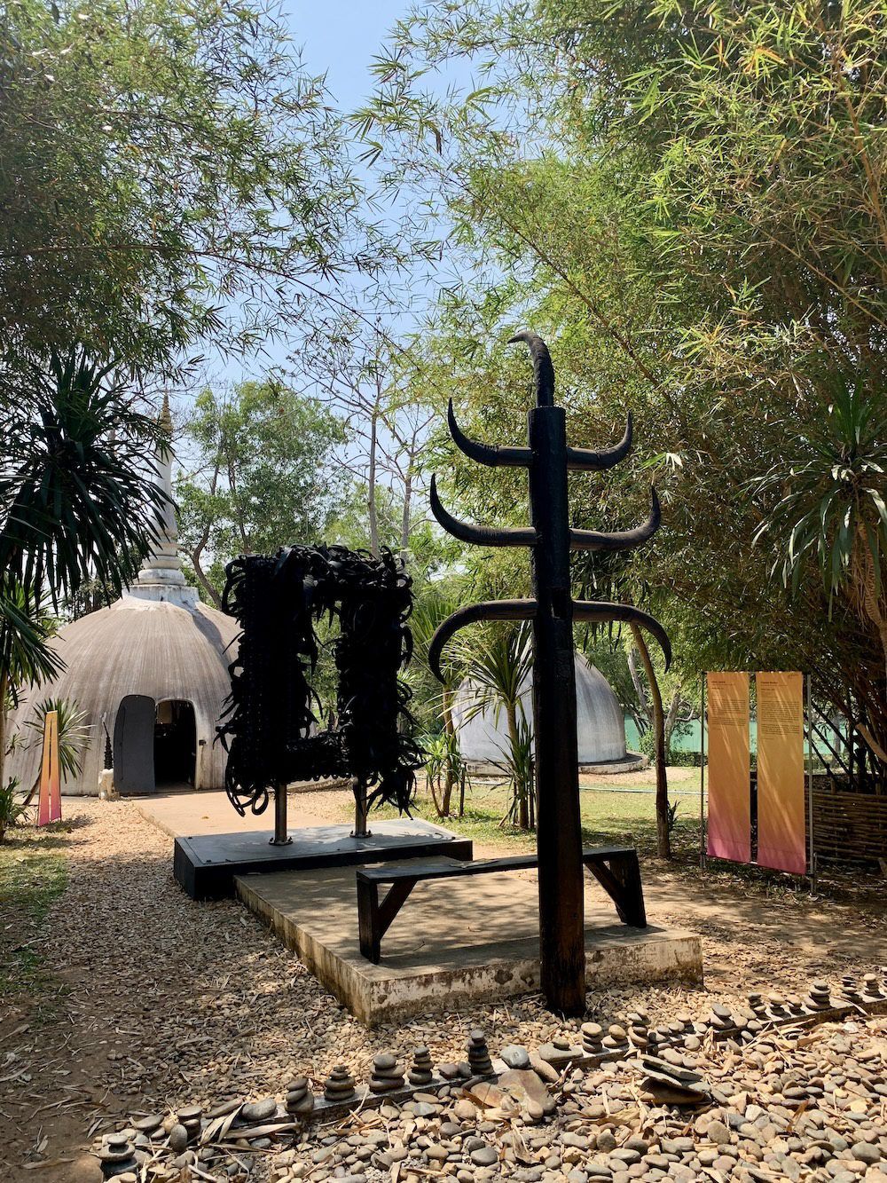 Chakaia Booker, What’s Not, 2009. Booker’s contribution consist of displaying an existing work – using the rubber tire, speaks on topics of environmental destruction, socioeconomic disparity, and access to technology as it relates to modes of transportation. Photo: C&