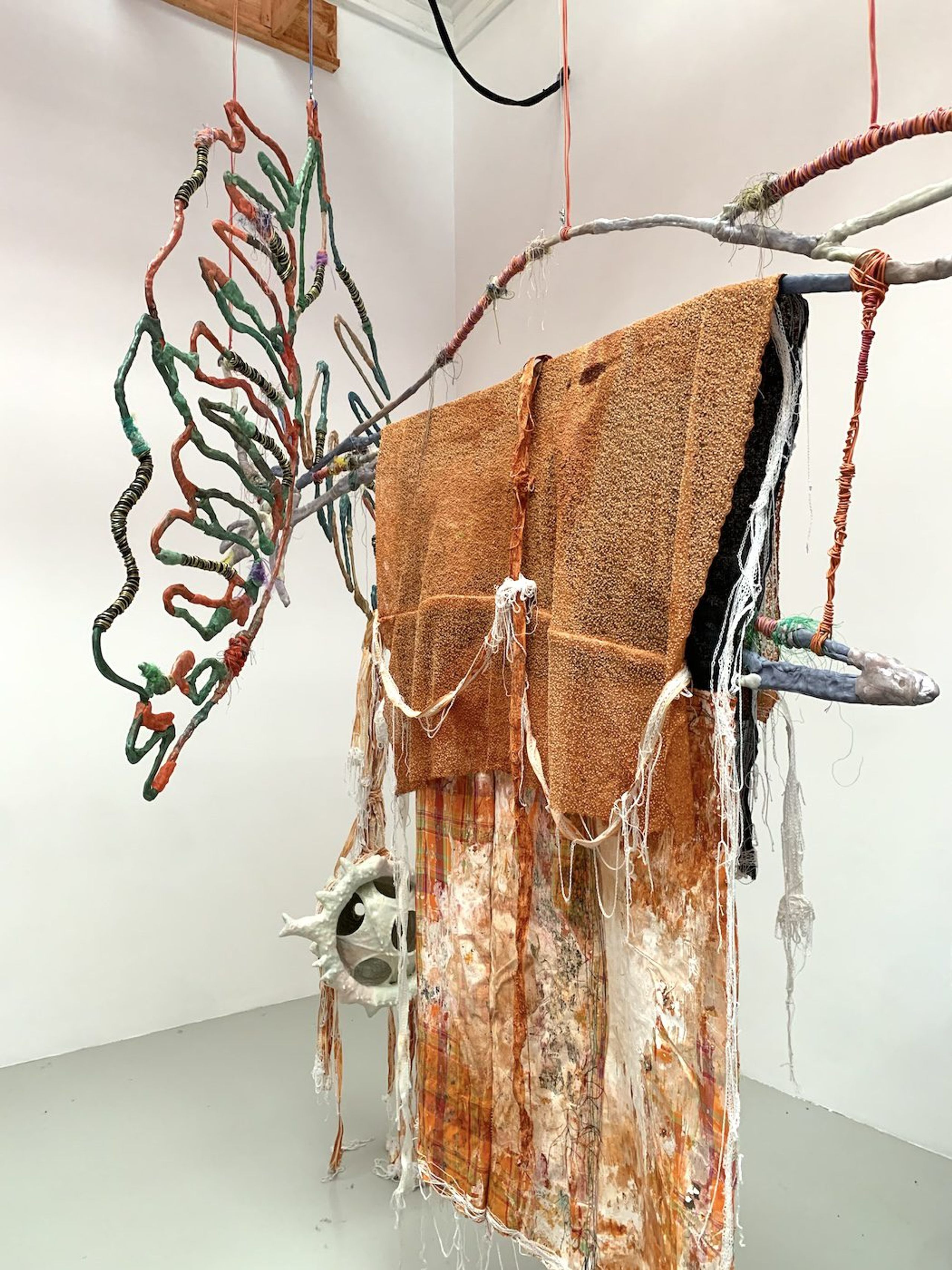 Julien Creuzet. Installation View of National Pavilion of France, 60th Venice Biennale. Photo: C&