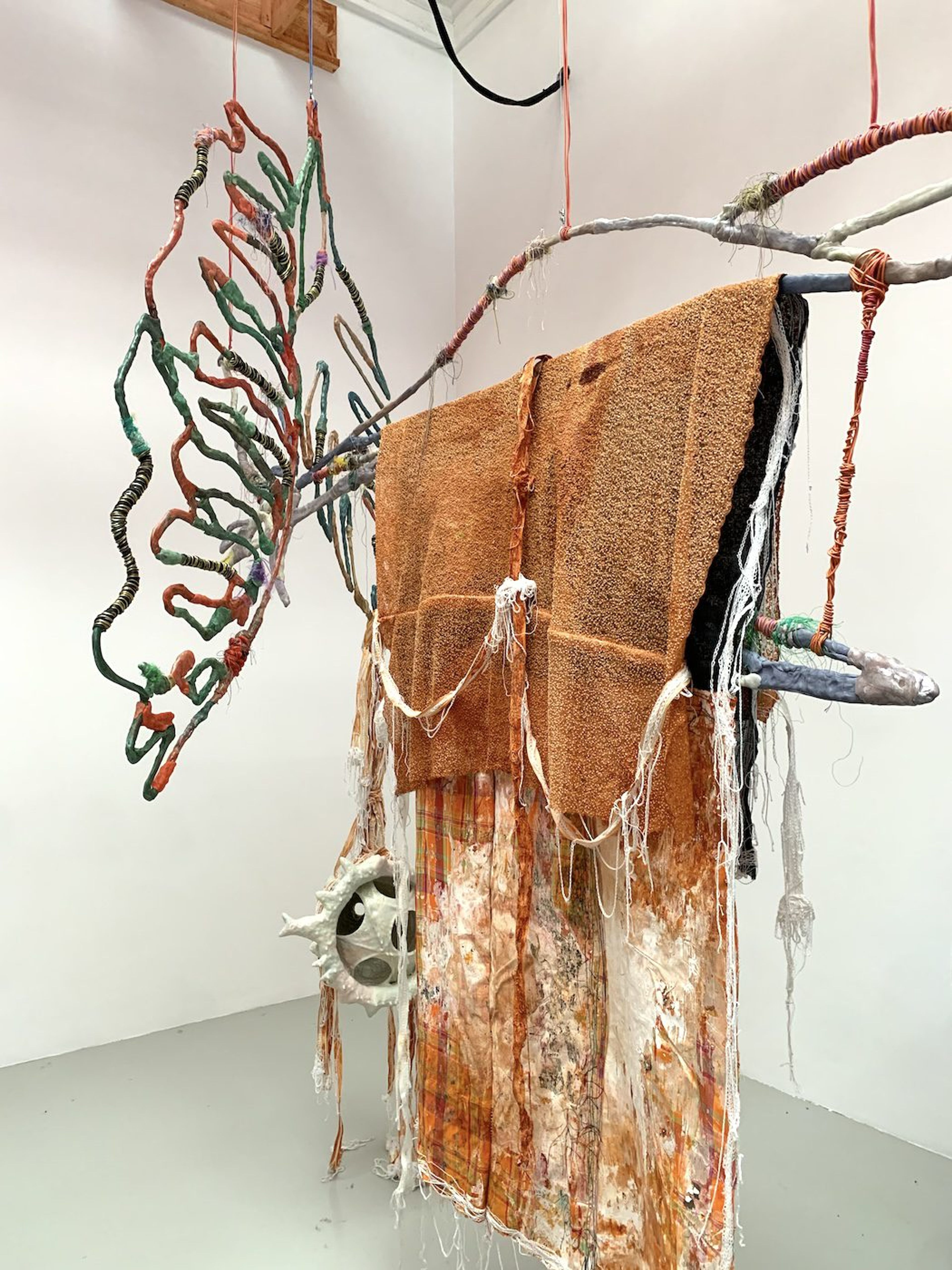 Julien Creuzet. Installation View of National Pavilion of France, 60th Venice Biennale. Photo: C&amp;
