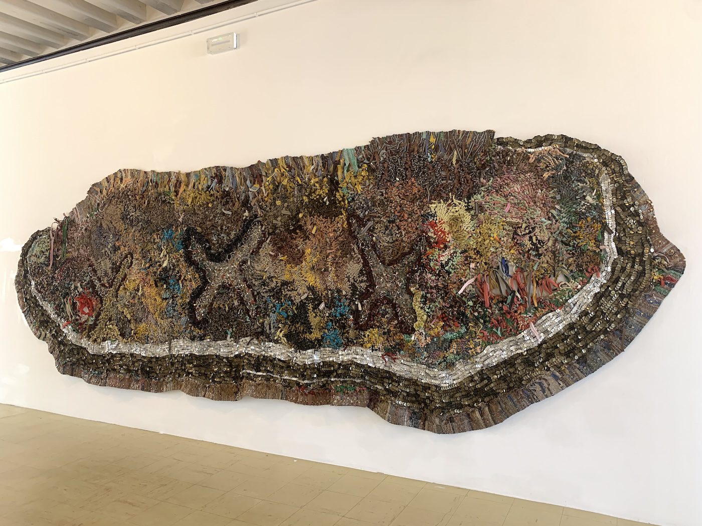 Moffat Takadiwa. Installation View of National Pavilion of Zimbabwe, 60th Venice Biennale. Photo: C&amp;