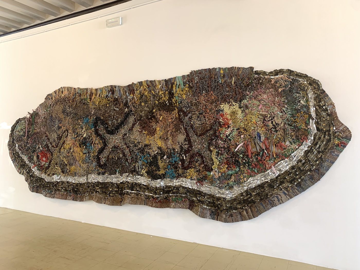 Moffat Takadiwa. Installation View of National Pavilion of Zimbabwe, 60th Venice Biennale. Photo: C&