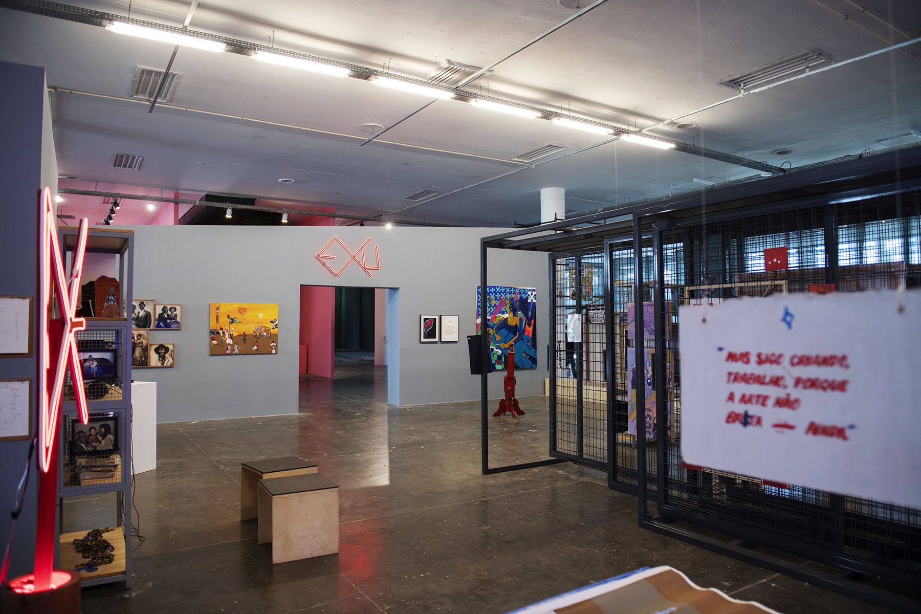 Vilanismo, The boys—I don’t know what kind of fraternal oaths they swore to each other, installation for the 36th Bienal de Sao Paulo - Not All Travellers Walk Roads – Of Humanity as Practice, 2025. Photo: Levi Fanan / Fundação Bienal de São Paulo