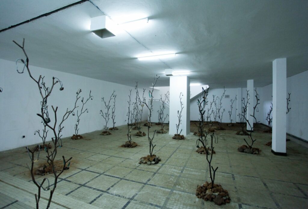 Kader Attia, the Endless Rhizomes of Revolution, 2016. Mixed media installation. Dak’Art 2016 international exhibition, Installation view, Palais de Justice © C&