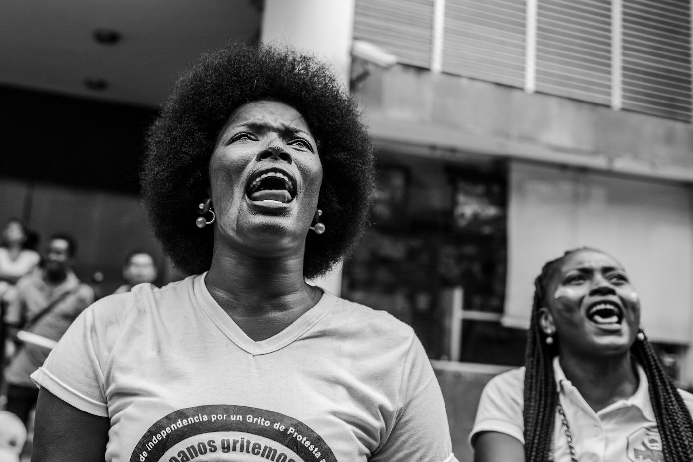 Jeison Riascos (Murcy), Cry of resistance, photo taken on 10 May, 2017 during the Departmental Civic Strike of Chocó for the Dignity of the Peoples. Courtesy of the artist.