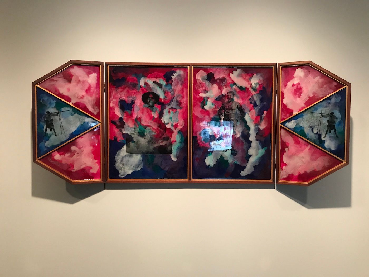 Shiraz Bayjoo, Politique des Races, Part 1, 2019. Installation view at Sharjah Biennial 15. Photo: C&.