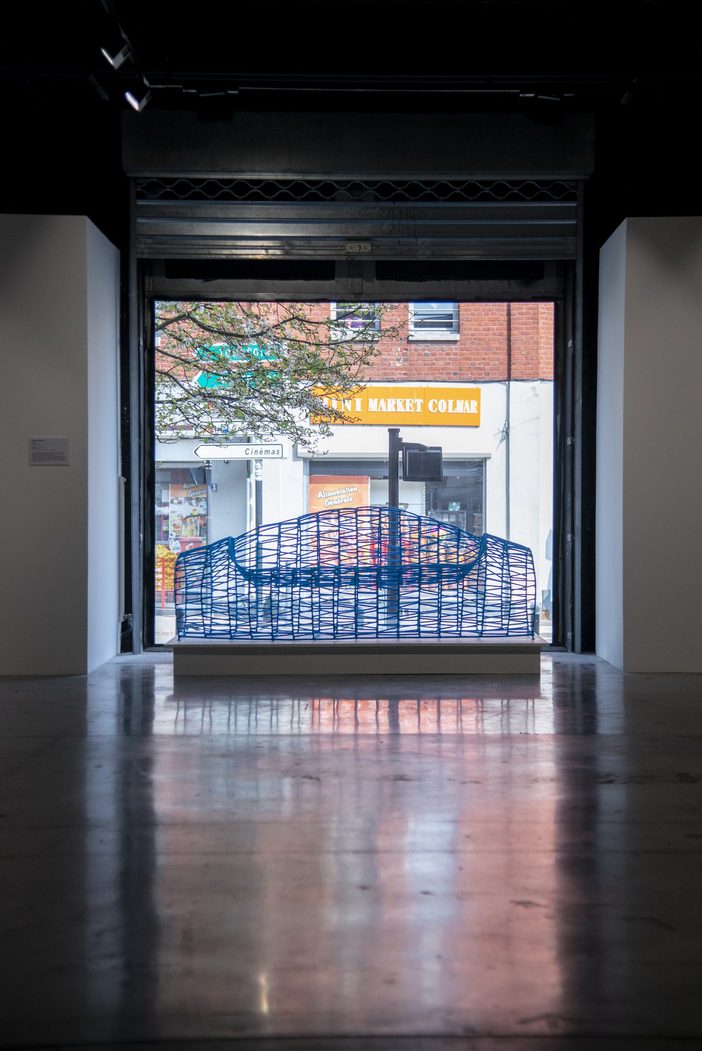 Installation View of „Sensitive Materials“ at La Condition Publique in Roubaix curated by the artist collective EXIT FRAME.