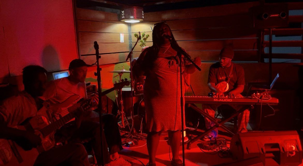 Savanna Morgan performing at Hotel Du Phare les Mamelles during Cassette Head Sessions. Photo: Keren Lasme