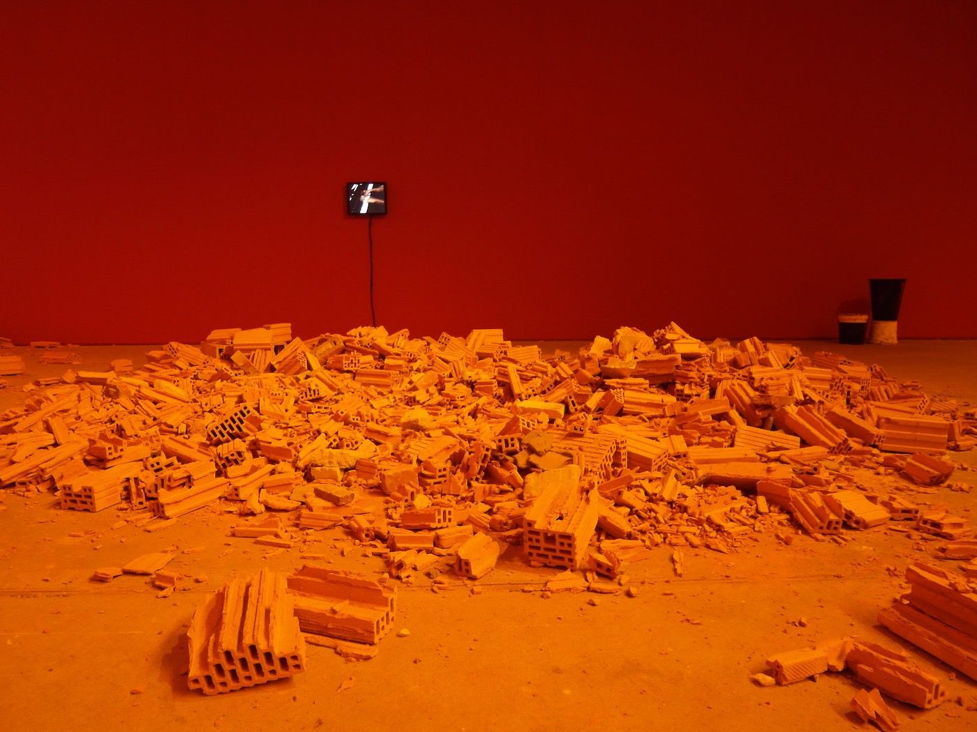 Detail of Dineo Seshee Bopape’s installation Untitled (Of Occult Instability) [Feelings] (2016-18) for 10th Berlin Biennale, 2018.