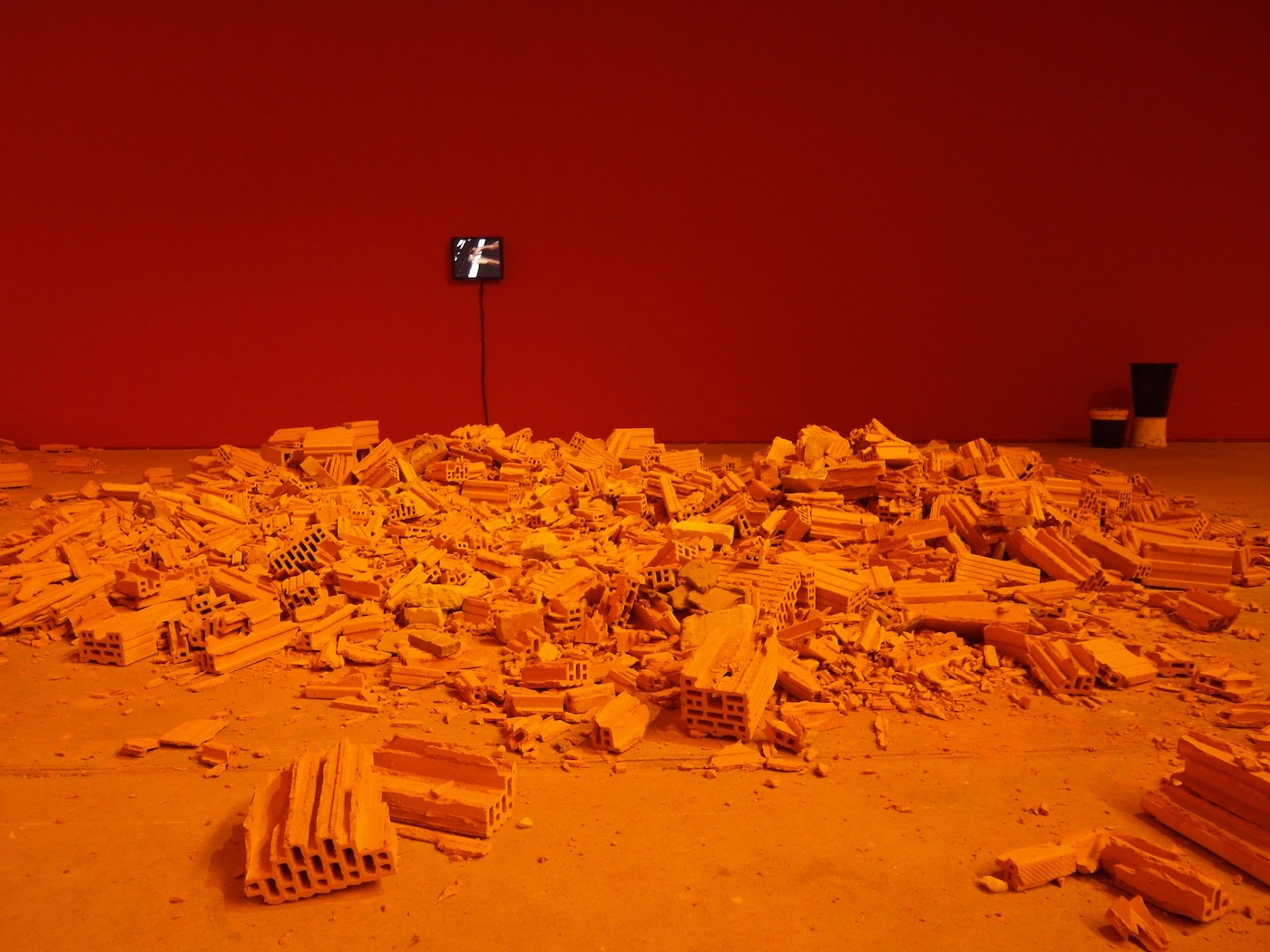 Detail of Dineo Seshee Bopape’s installation Untitled (Of Occult Instability) [Feelings] (2016-18) for 10th Berlin Biennale, 2018.