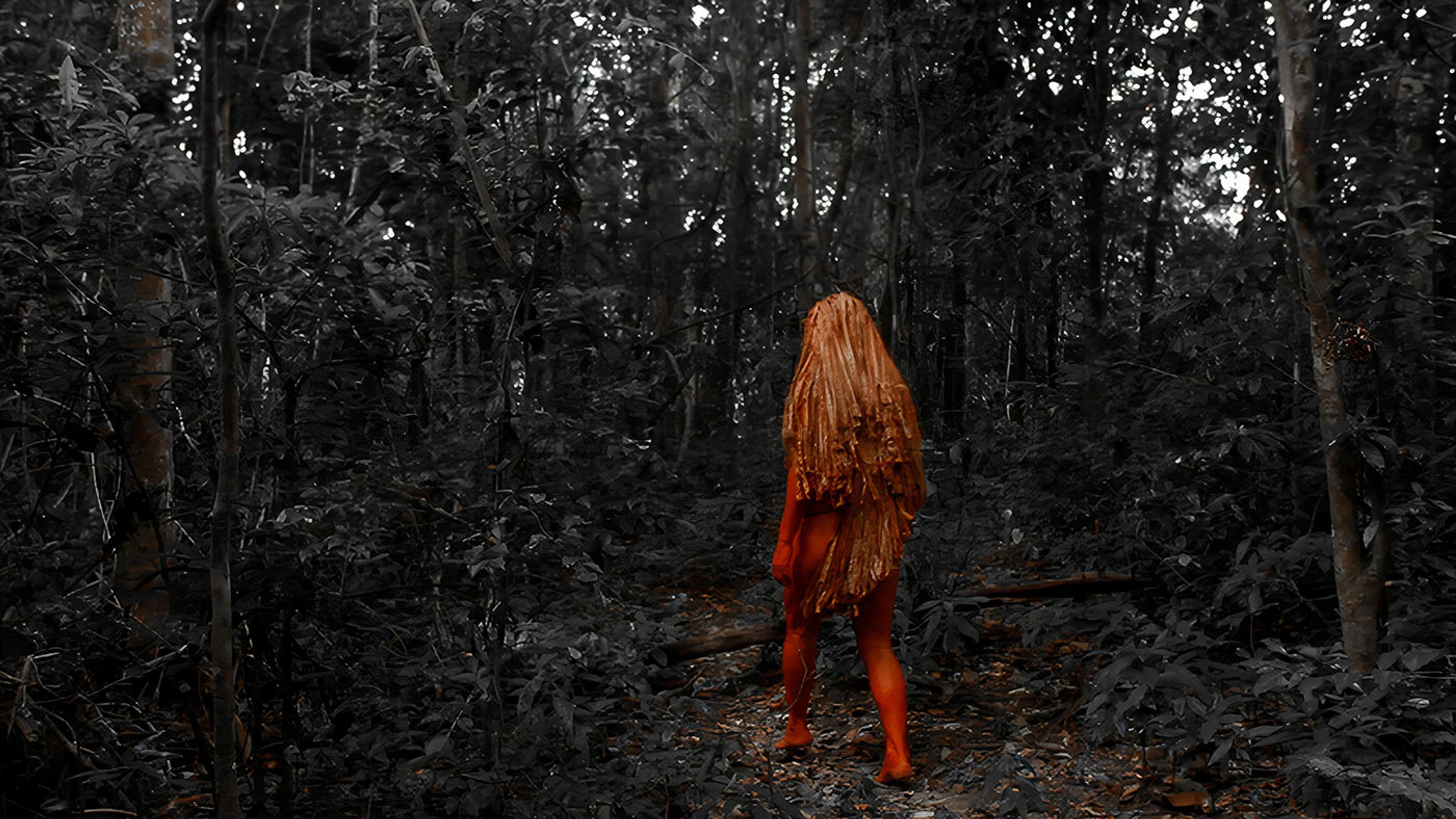 Olinda Tupinambá, Balance, 2020. Video installation composed of soil and seeds. Courtesy of the artist