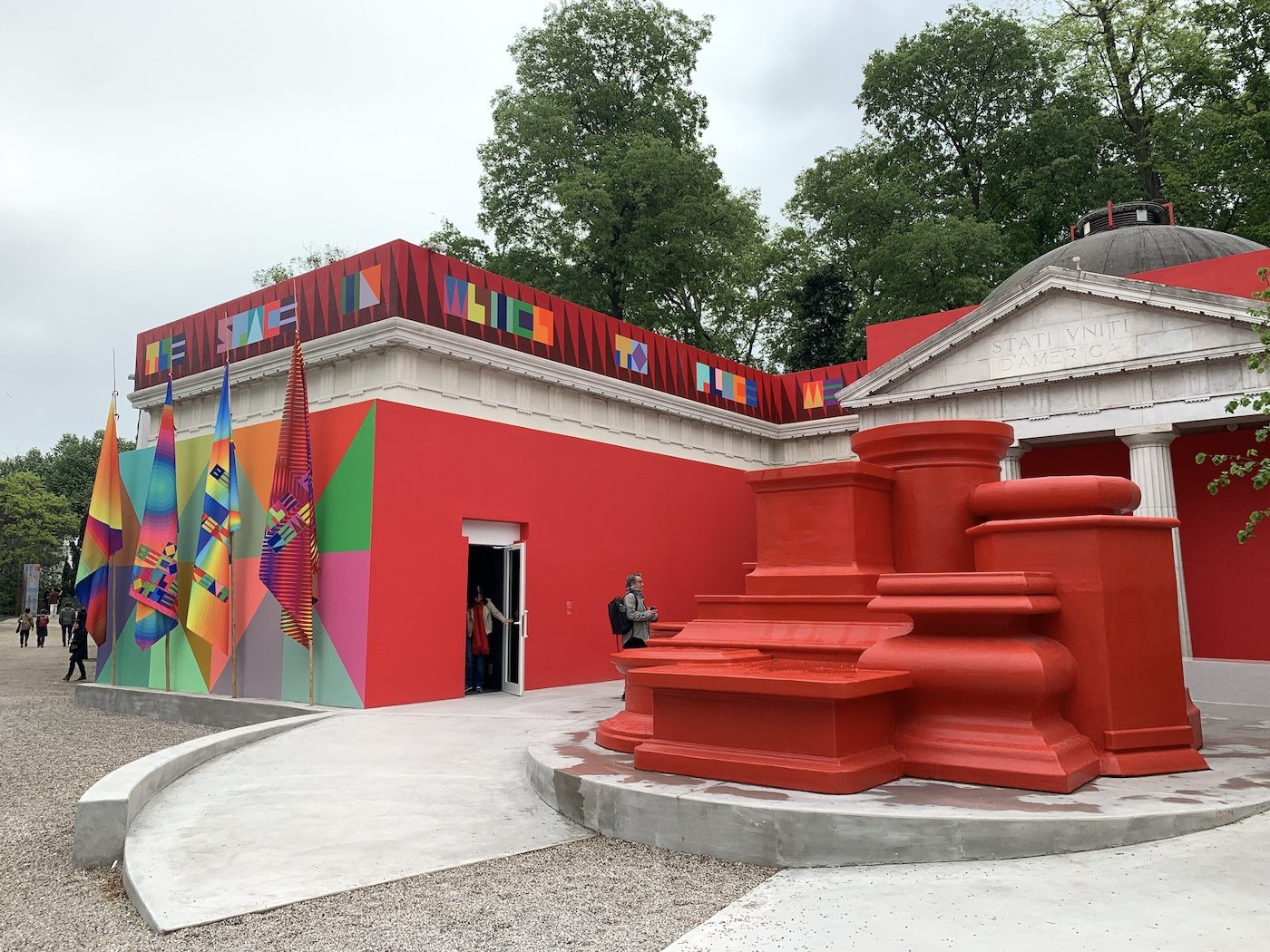 Jeffrey Gibson. Installation View of National Pavilion of USA, 60th Venice Biennale. Photo: C&