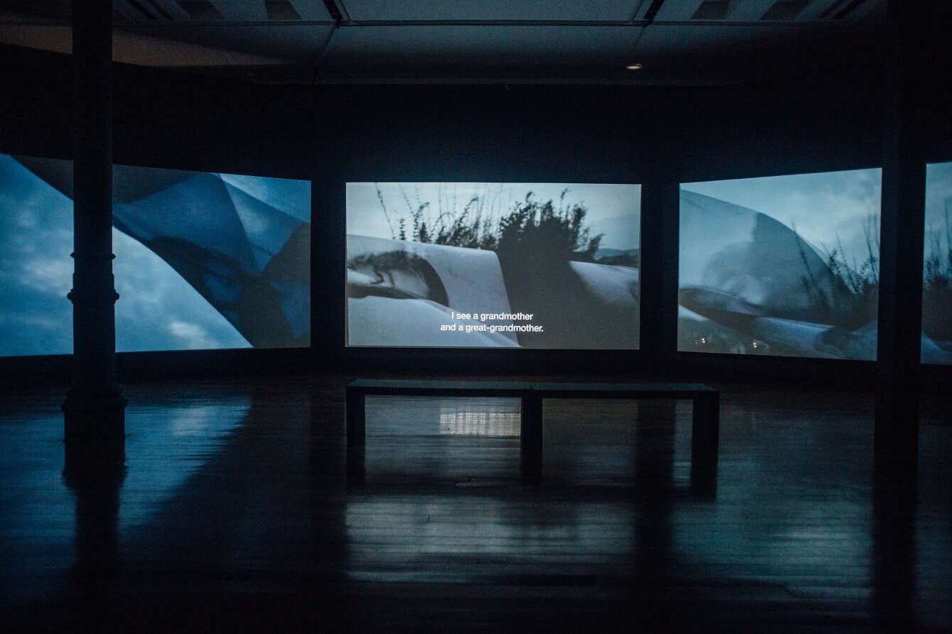 Installation views Solo Exhibition Rio Art Museum "Aline Motta; Memory, Journey and Water" 2020/21. Photo: Elisa Mendes.