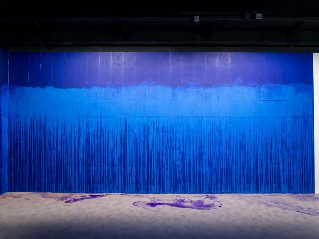 Installation View of „Sensitive Materials“ at La Condition Publique in Roubaix curated by the artist collective EXIT FRAME.