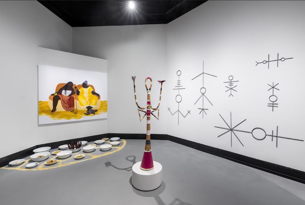 Exhibition View “Crossroads of Afro-Brazilian Art”, 2023-24. Photo: Estúdio em Obra / Courtesy of Tatu Cult