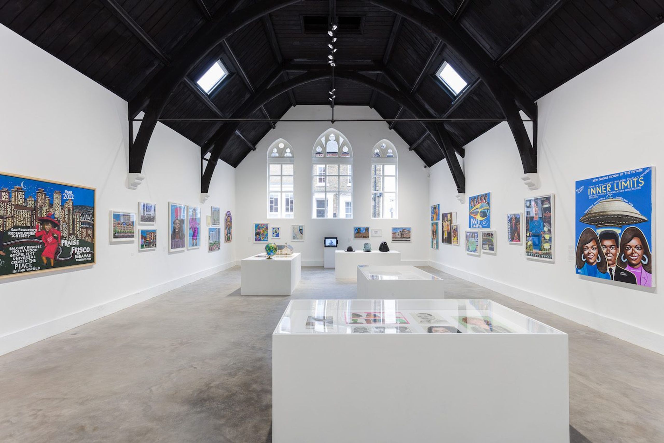 William Scott, 2021, Installation view, Studio Voltaire. Photo Mark Blower.