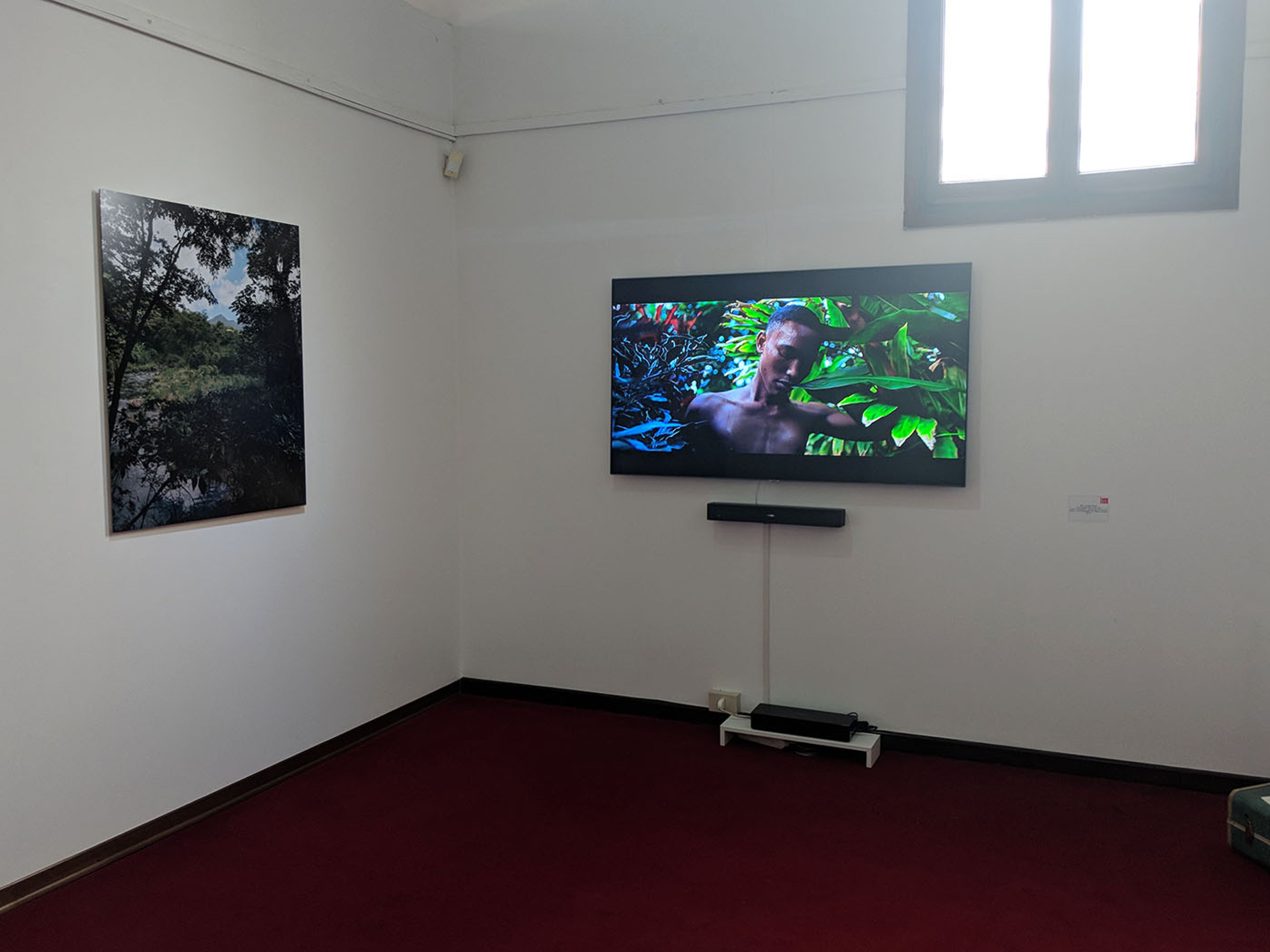 Dave Lewis (left), Billy Gerard Frank (right), Grenada's Venice pavilion.