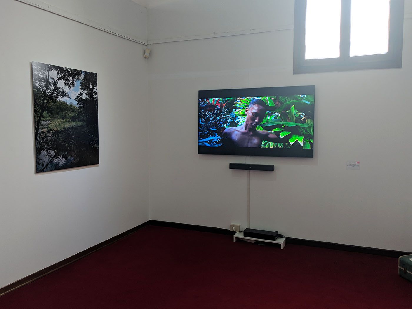 Dave Lewis (left), Billy Gerard Frank (right), Grenada's Venice pavilion.
