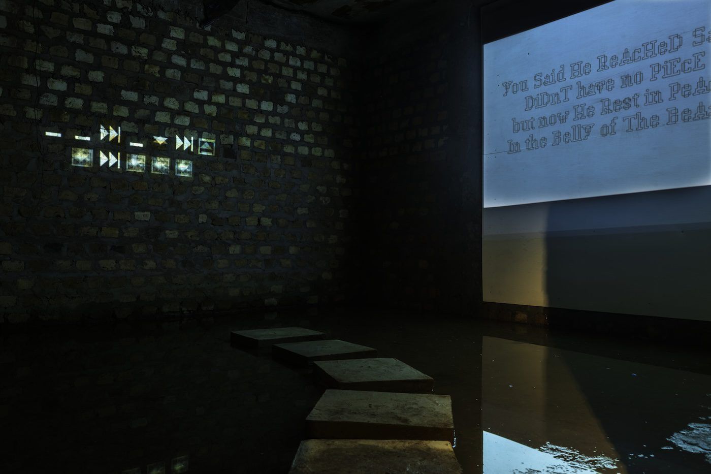 Akosua Odeibea Amoah-Yeboah, Konvershin, 2022, video work, 2:23 minutes (left) Diallo, 2021, video work, 10:00 minutes (right) at Silent Invasions: The Art of Material Hacking. Photo: Wasswa James