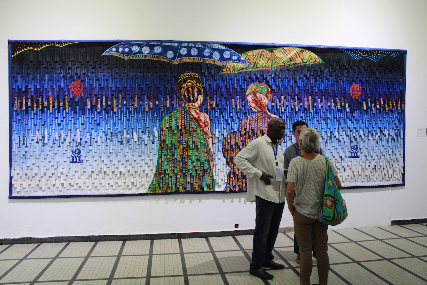 Abdoulaye Konate, Installation View at the 14th Dakar Biennale, 2022. Photo: Roseline Olang’ Odhiambo