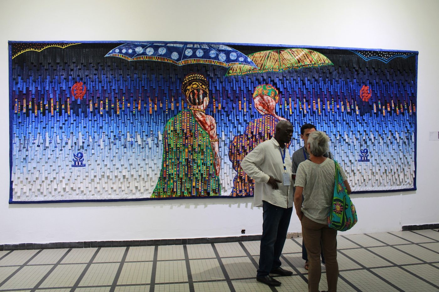 Abdoulaye Konate, Installation View at the 14th Dakar Biennale, 2022. Photo: Roseline Olang’ Odhiambo