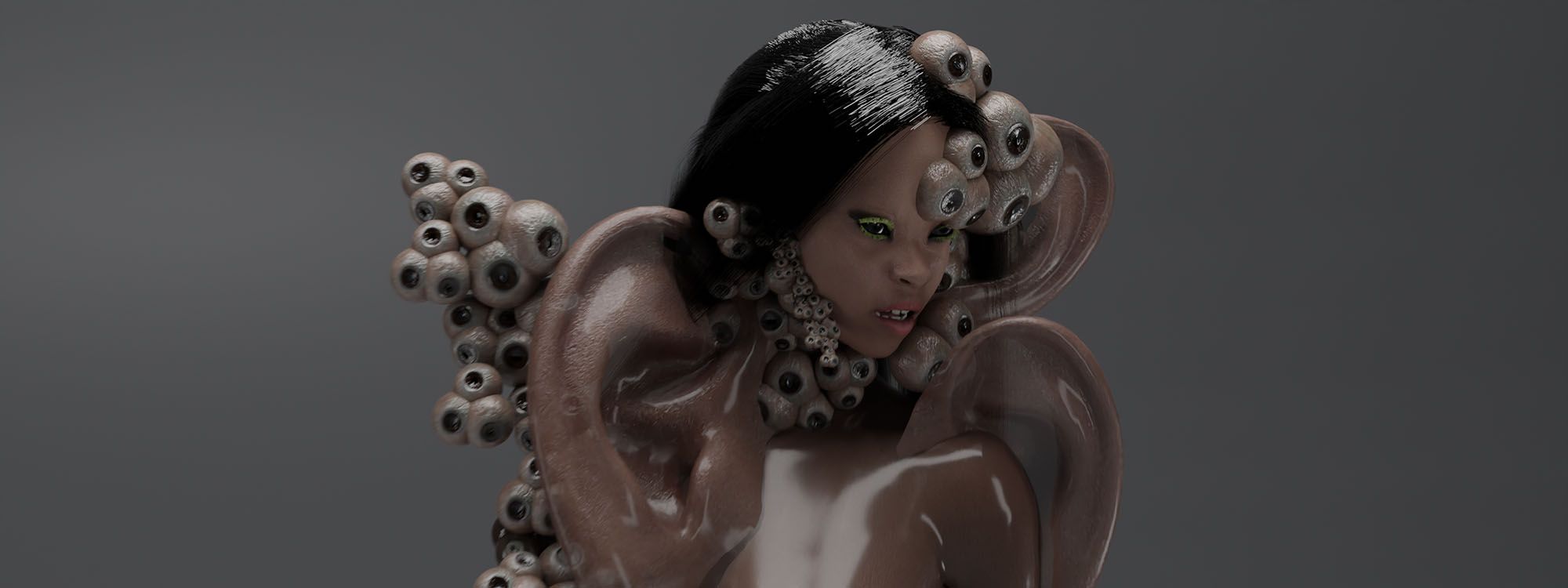 VIGILANTE EXTENDED, 2022. Audiovisual Installation: Digital animated short film + digital printing on wallpaper; Brazil; 1920x1080; 5 minutes 40 seconds, Color; Stereo Sound