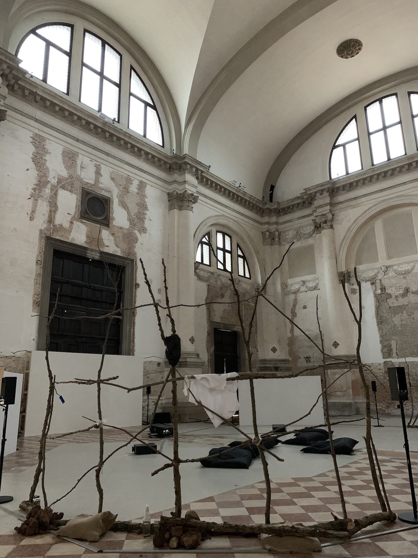 Dineo Seshee Bopape, The Soul Expanding Ocean #3, 2022. Installation view of the Ocean Space at 59th Venice Biennale. Photo: C&