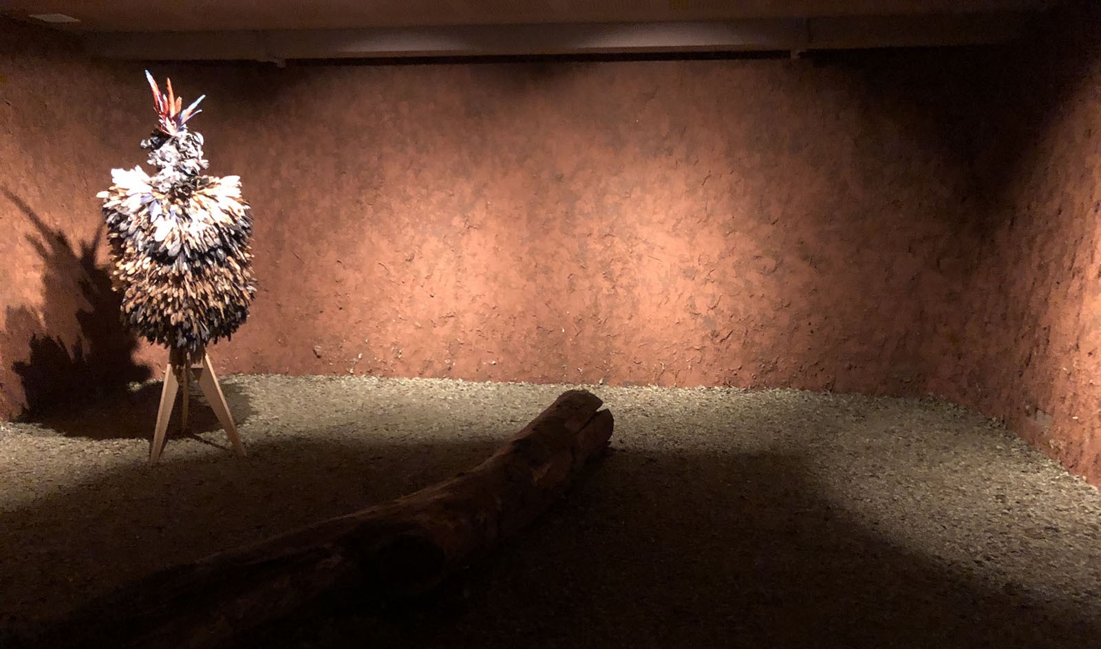 Moving Mantle, Tupinambá Women's Mantle, Museum of Indigenous Cultures. Photo: Khadyg Fares